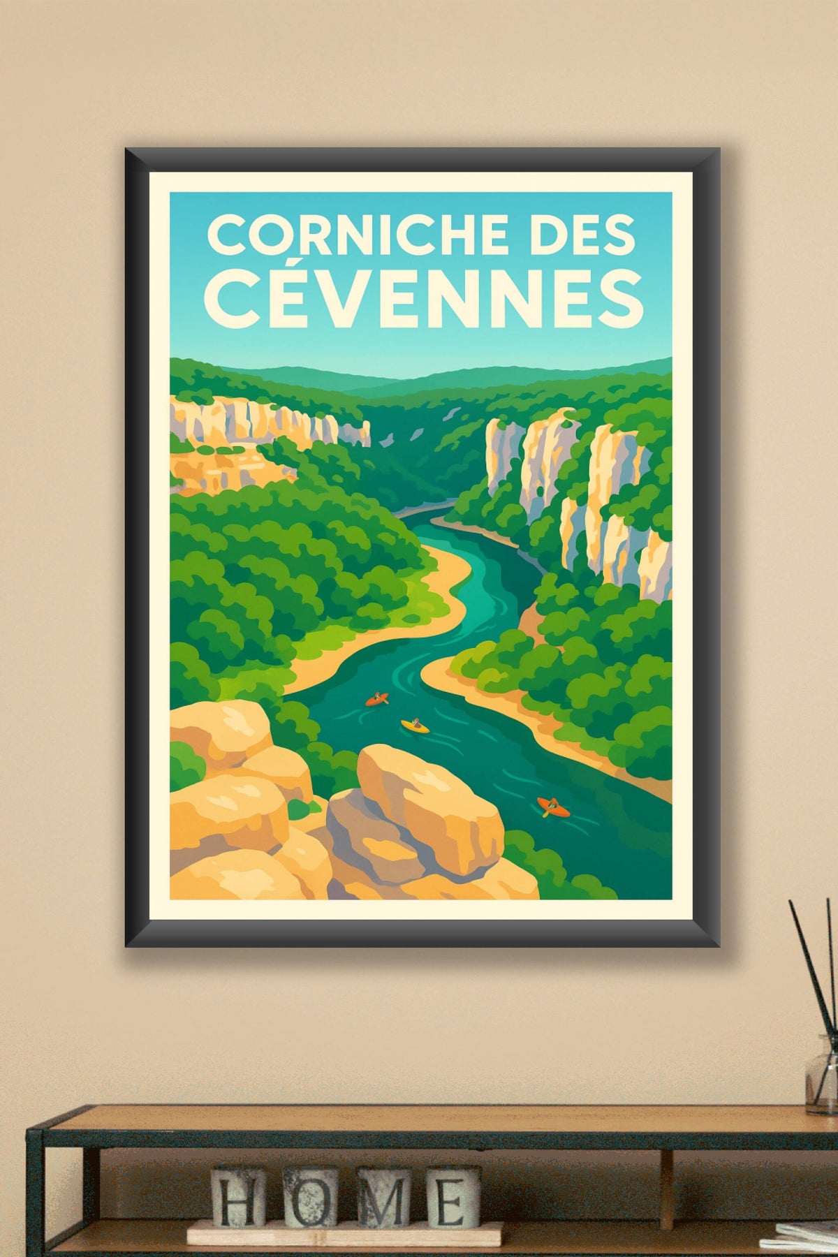Affiche de Corniche des Cévennes - L'éclat sauvage des gorges en kayak