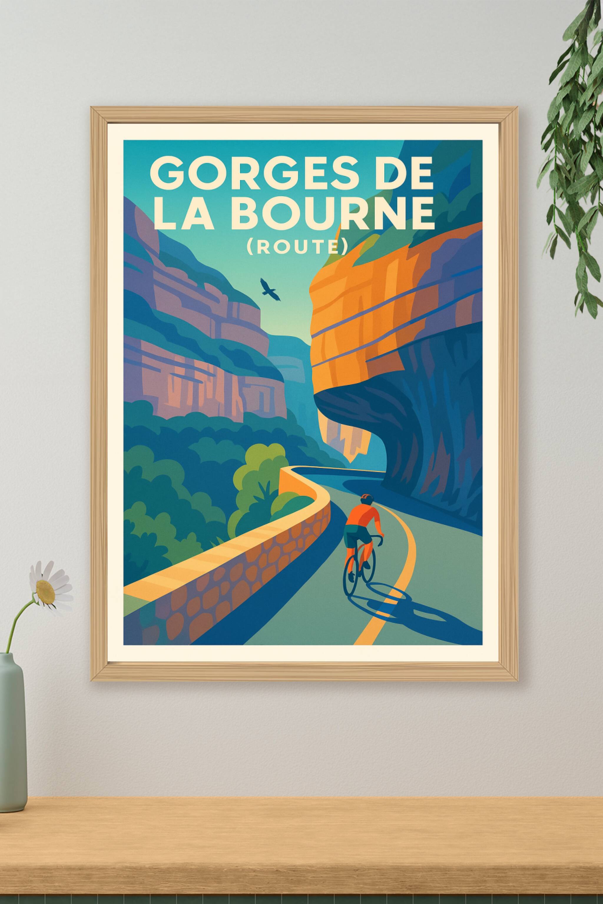 Affiche de Gorges de la Bourne - La route spectaculaire du Vercors