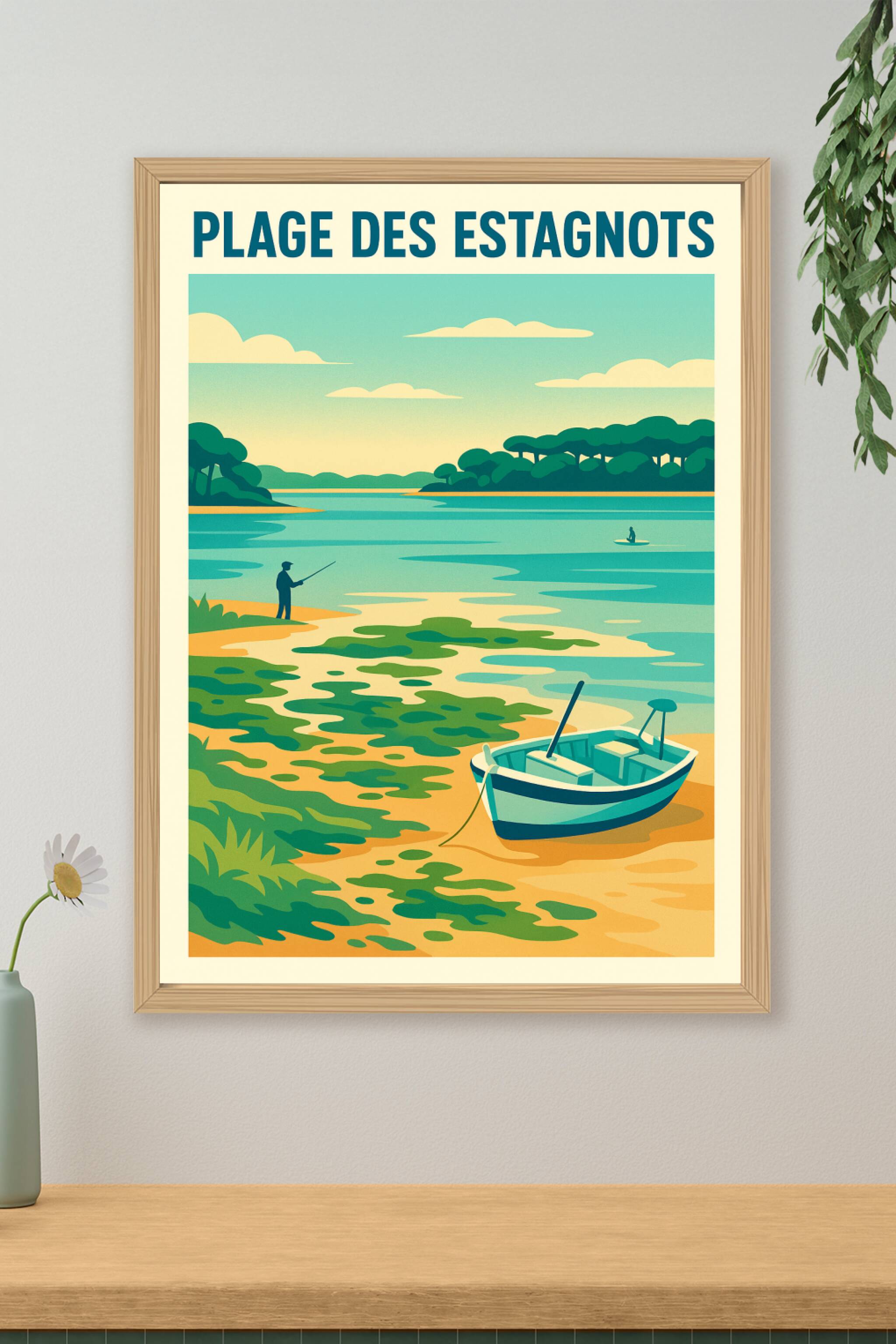 Affiche de Plage des Estagnots - L'esprit sauvage et serein des Landes