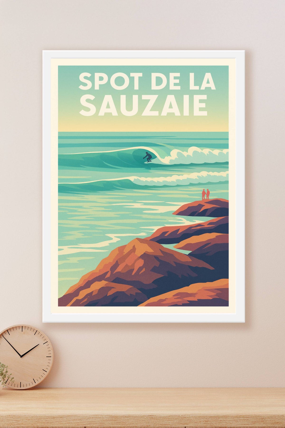 Affiche de Spot de La Sauzaie - L'esprit du surf en Vendée