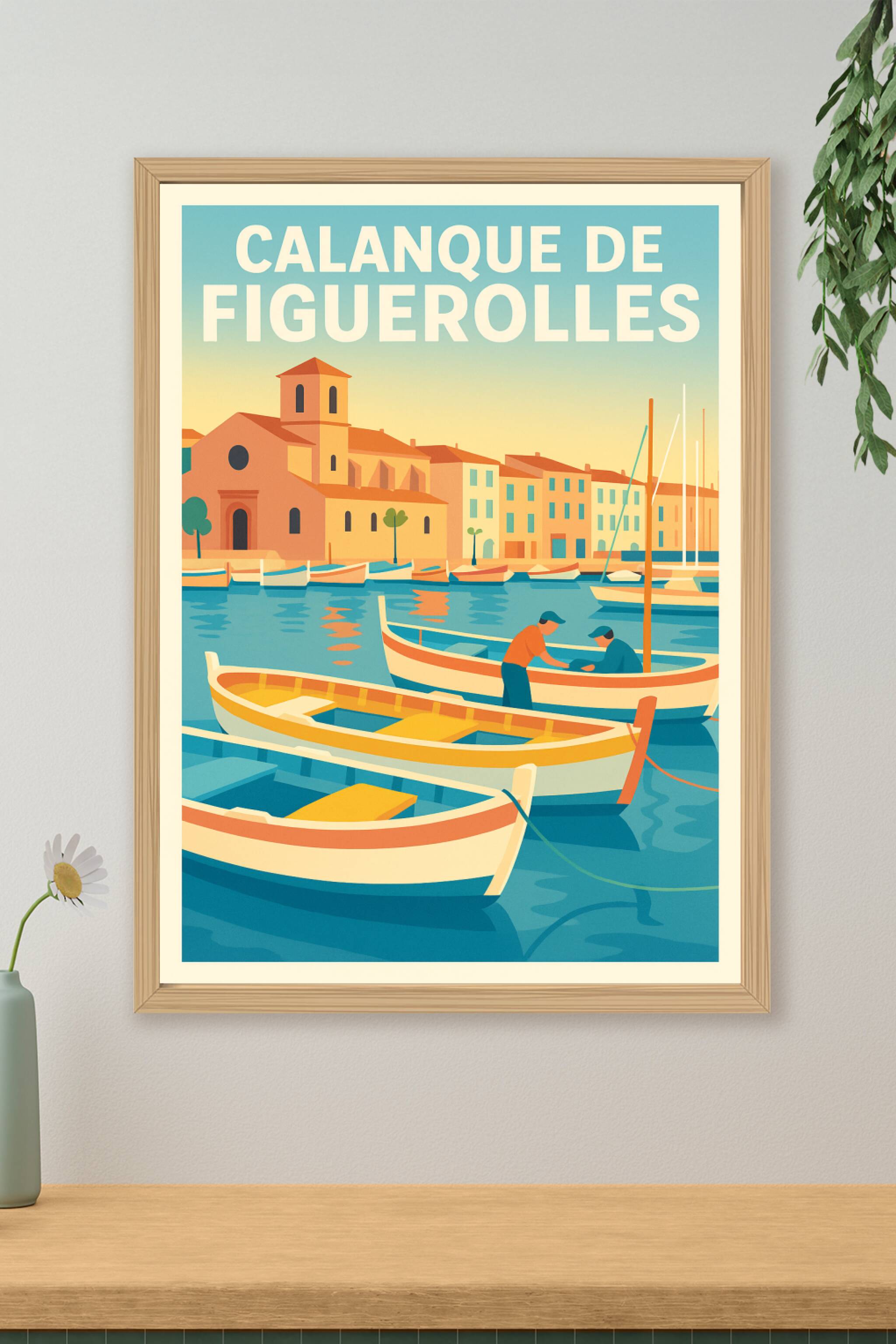 Affiche de Calanque de Figuerolles - L'éclat de la Provence dans votre intérieur