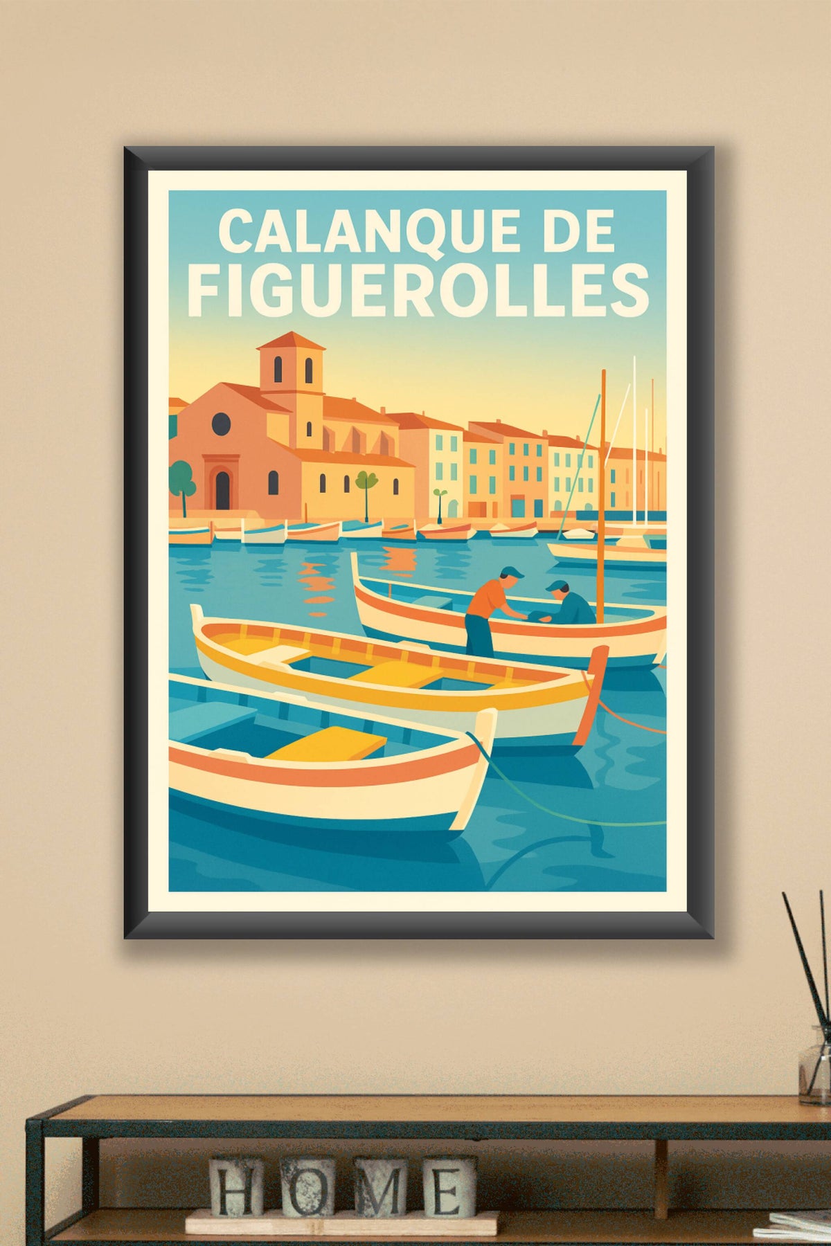 Affiche de Calanque de Figuerolles - L'éclat de la Provence dans votre intérieur