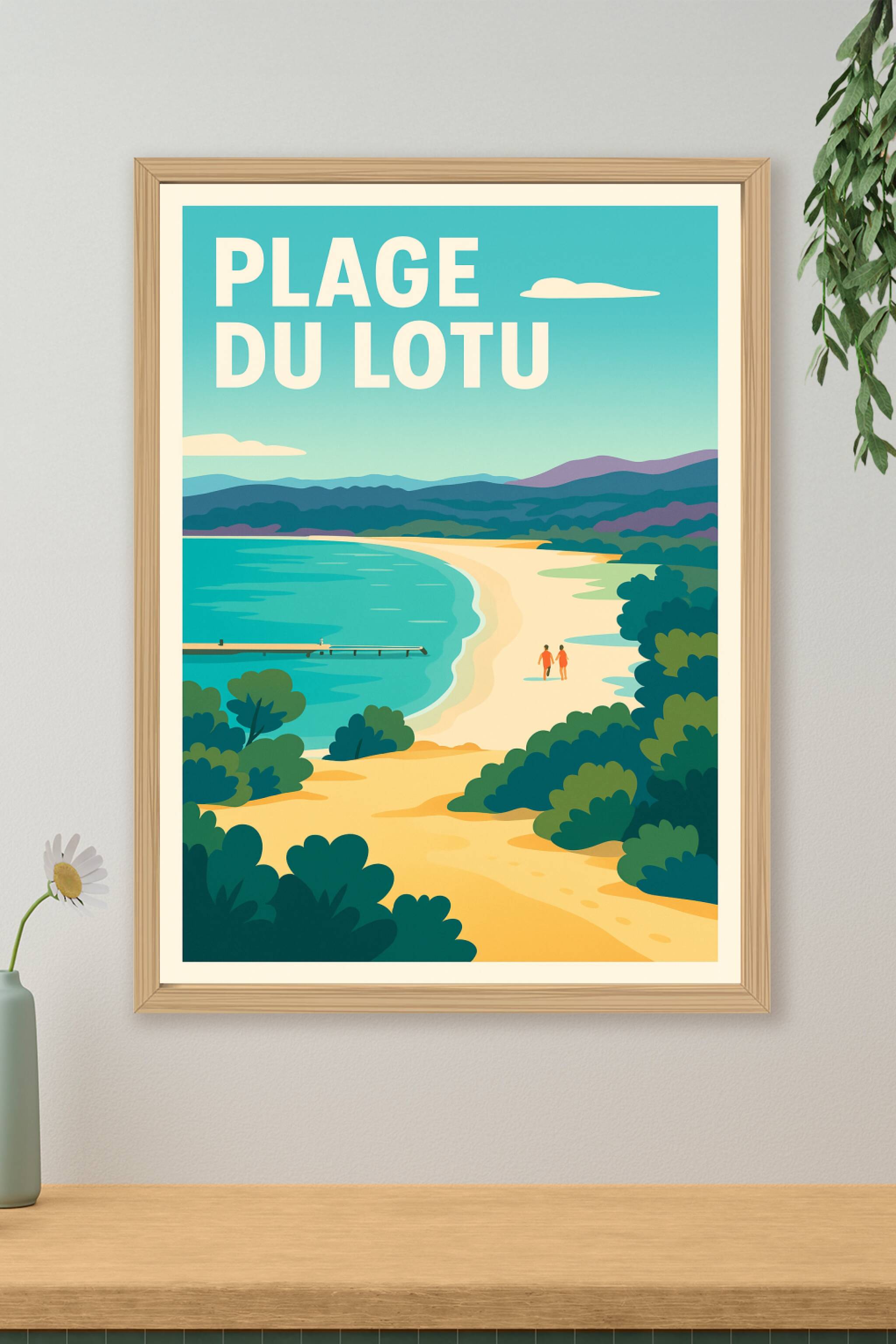 Affiche de Plage du Lotu - L'éclat sauvage du désert des Agriates