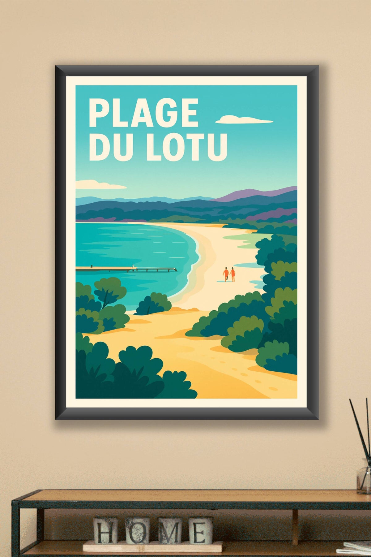 Affiche de Plage du Lotu - L'éclat sauvage du désert des Agriates