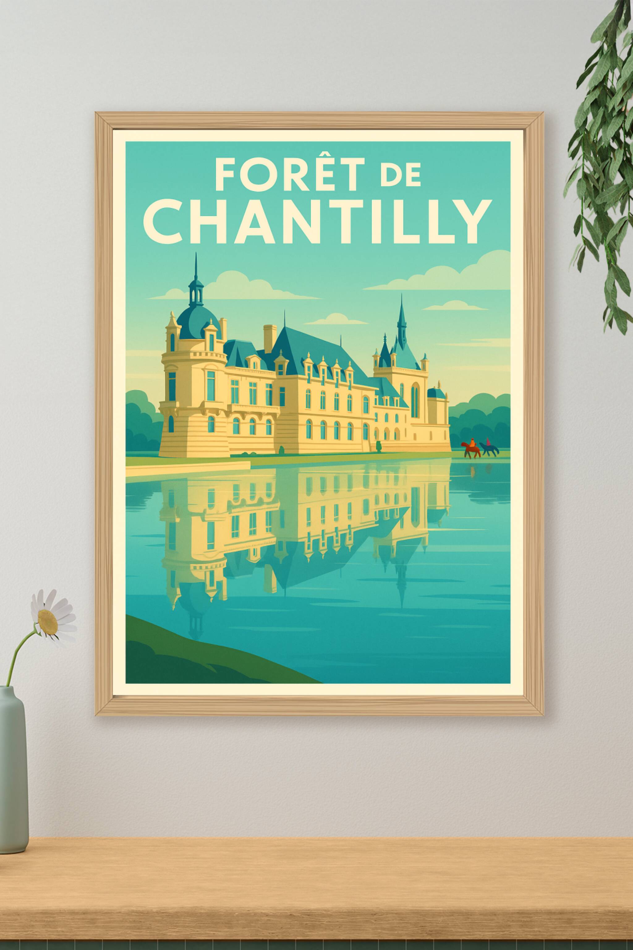 Affiche de Forêt de Chantilly - L'élégance princière au cœur de la nature