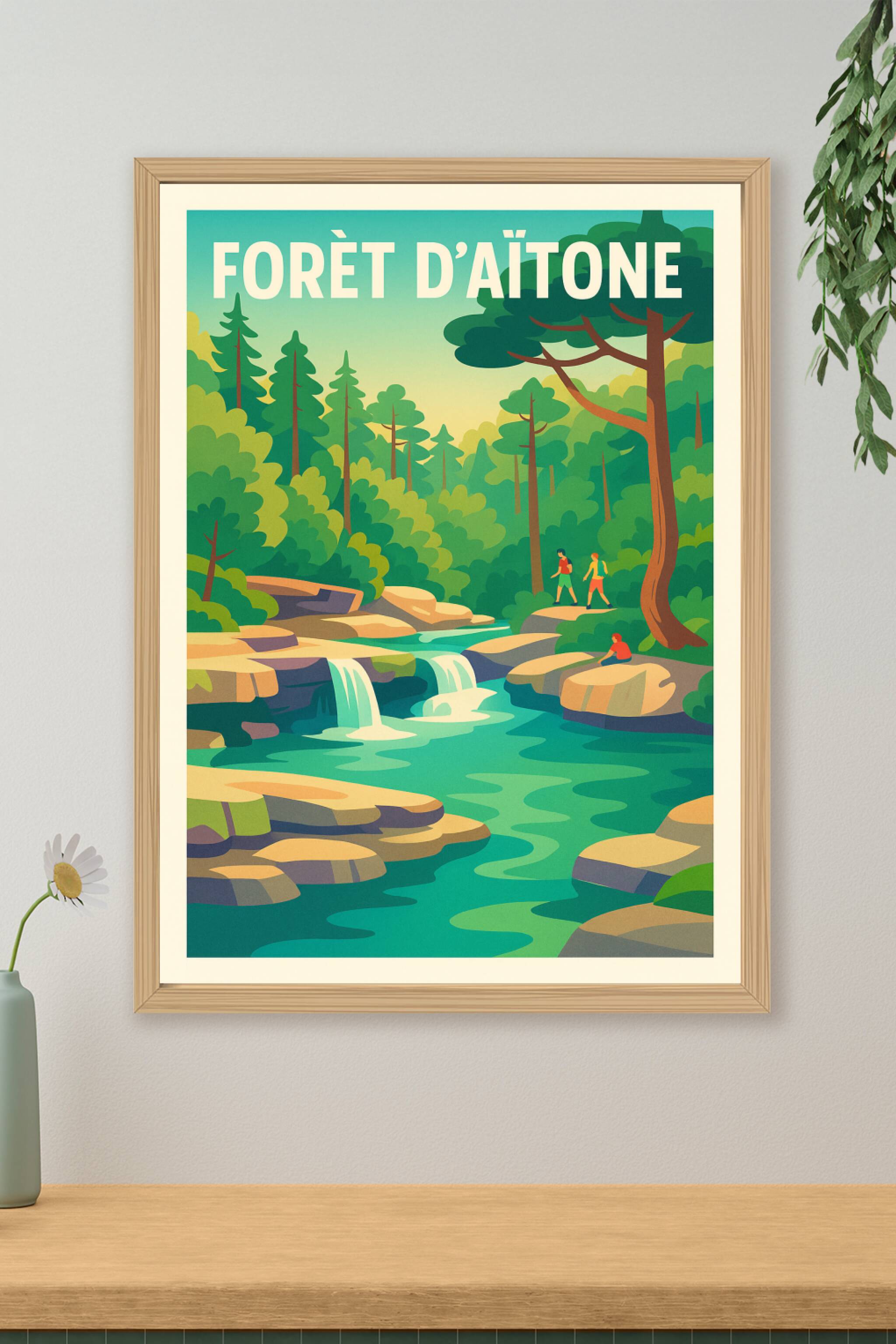 Affiche de Forêt d'Aïtone - Évadez-vous au cœur des montagnes corses