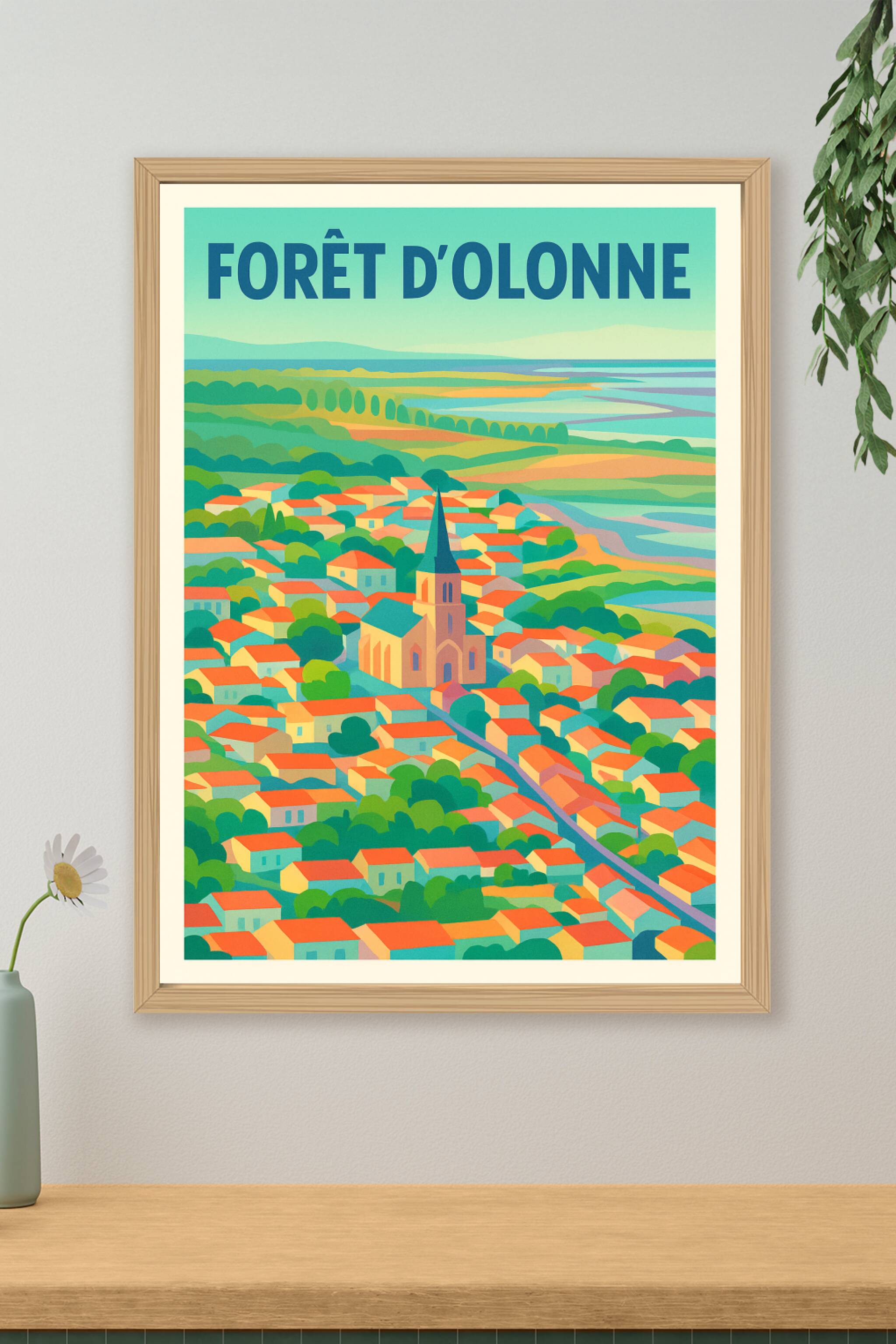 Affiche de Forêt d'Olonne - L'élégance sauvage de la côte vendéenne