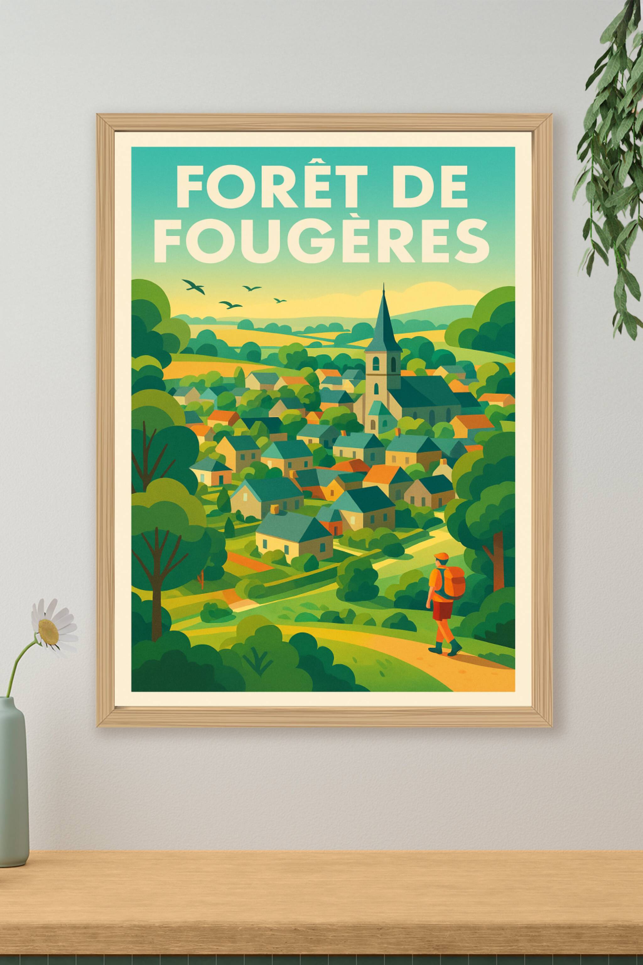 Affiche de Forêt de Fougères - L'évasion bucolique au cœur de la Bretagne