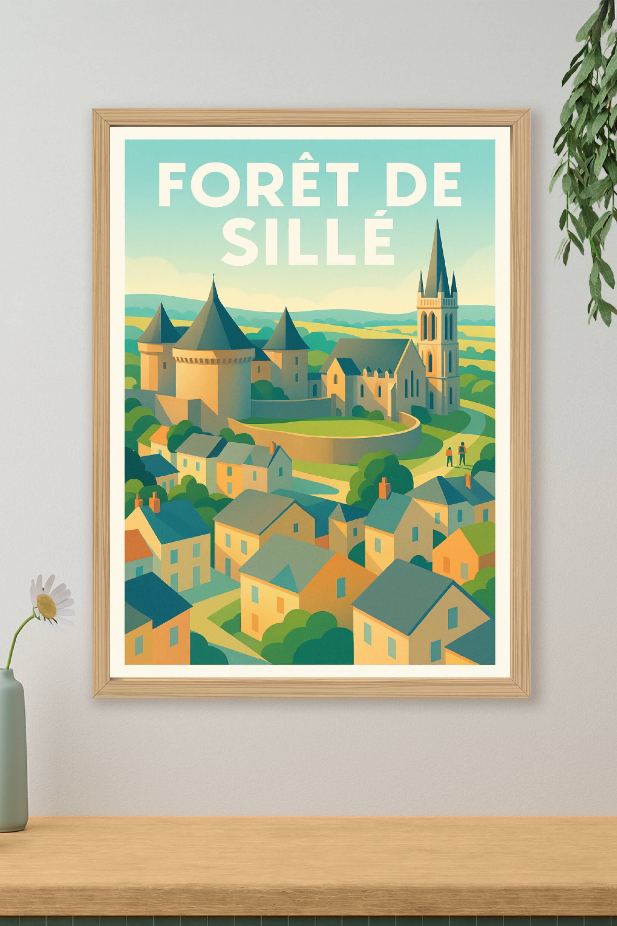 Affiche de Forêt de Sillé - L'élégance historique au cœur de la Sarthe