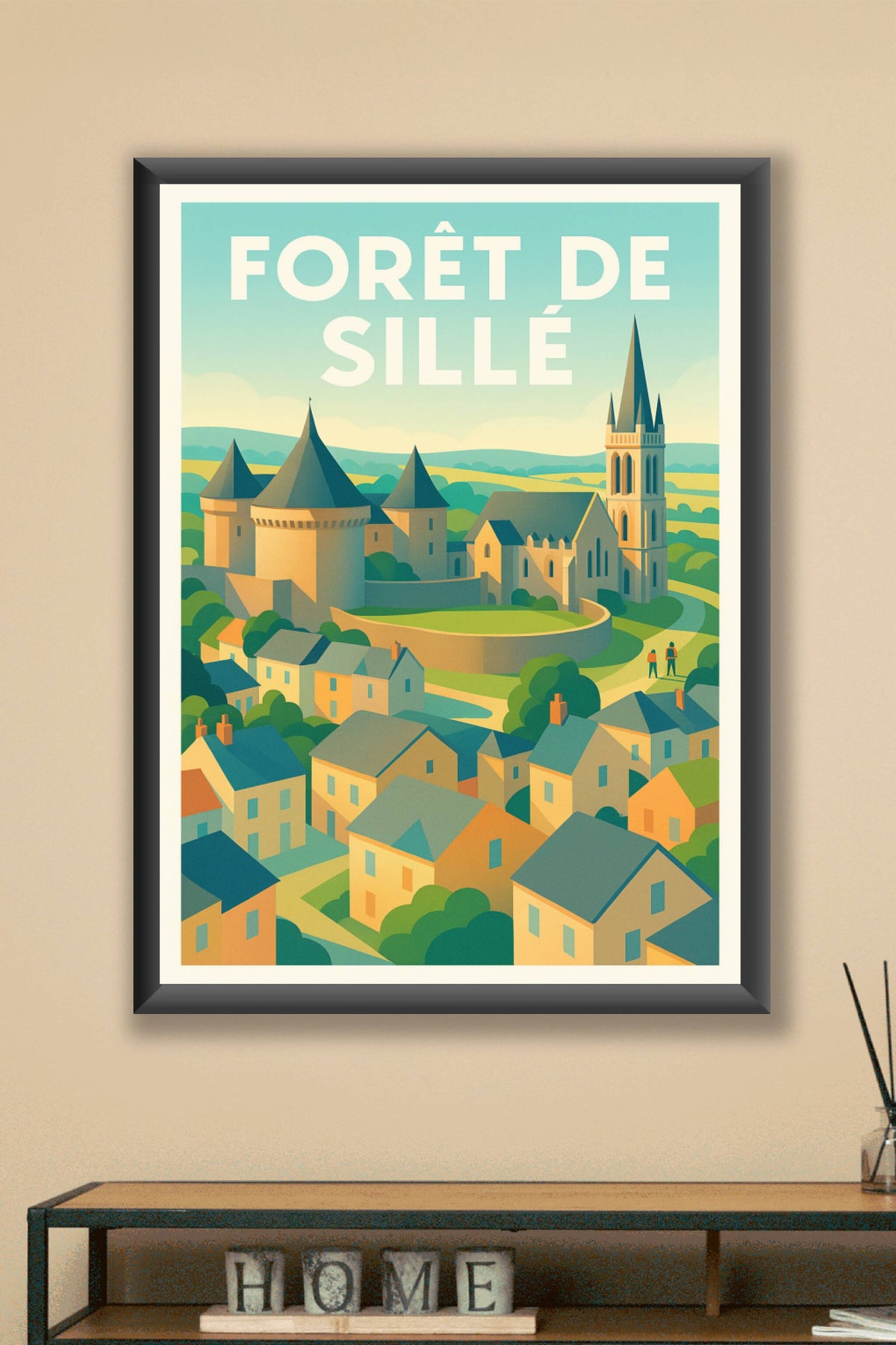Affiche de Forêt de Sillé - L'élégance historique au cœur de la Sarthe