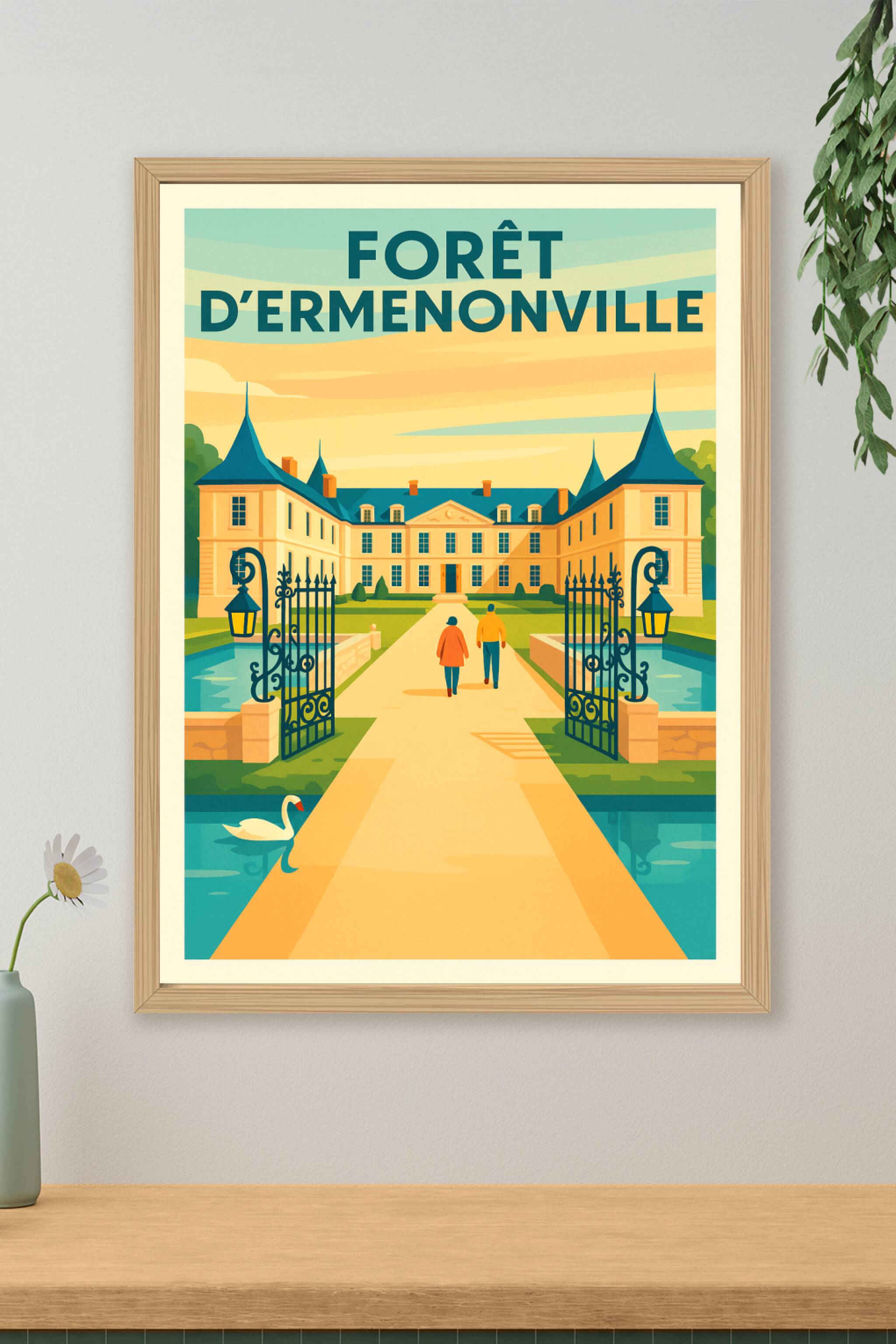 Affiche de Forêt d'Ermenonville - L'élégance bucolique au cœur de l'Oise