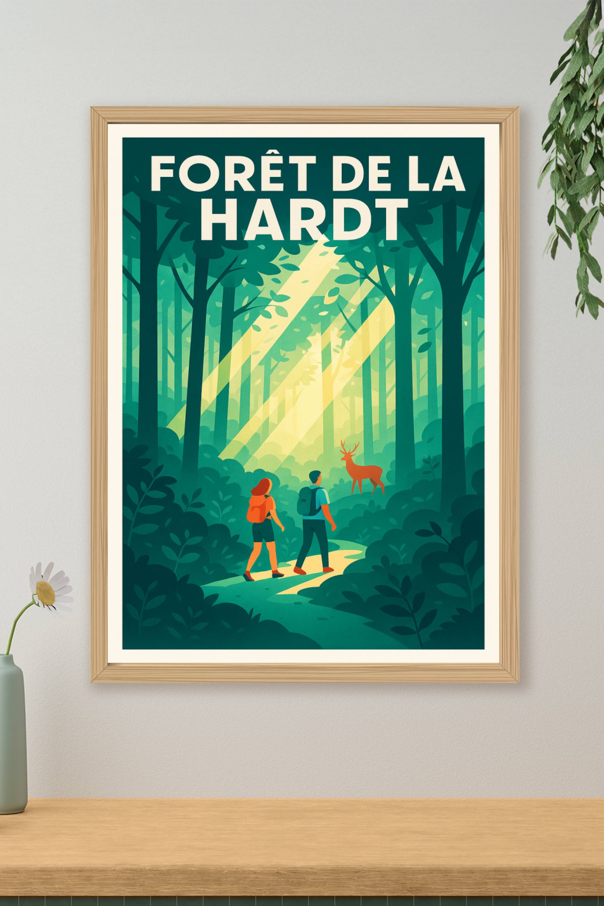 Affiche de Forêt de la Hardt - Évadez-vous au cœur de la nature alsacienne