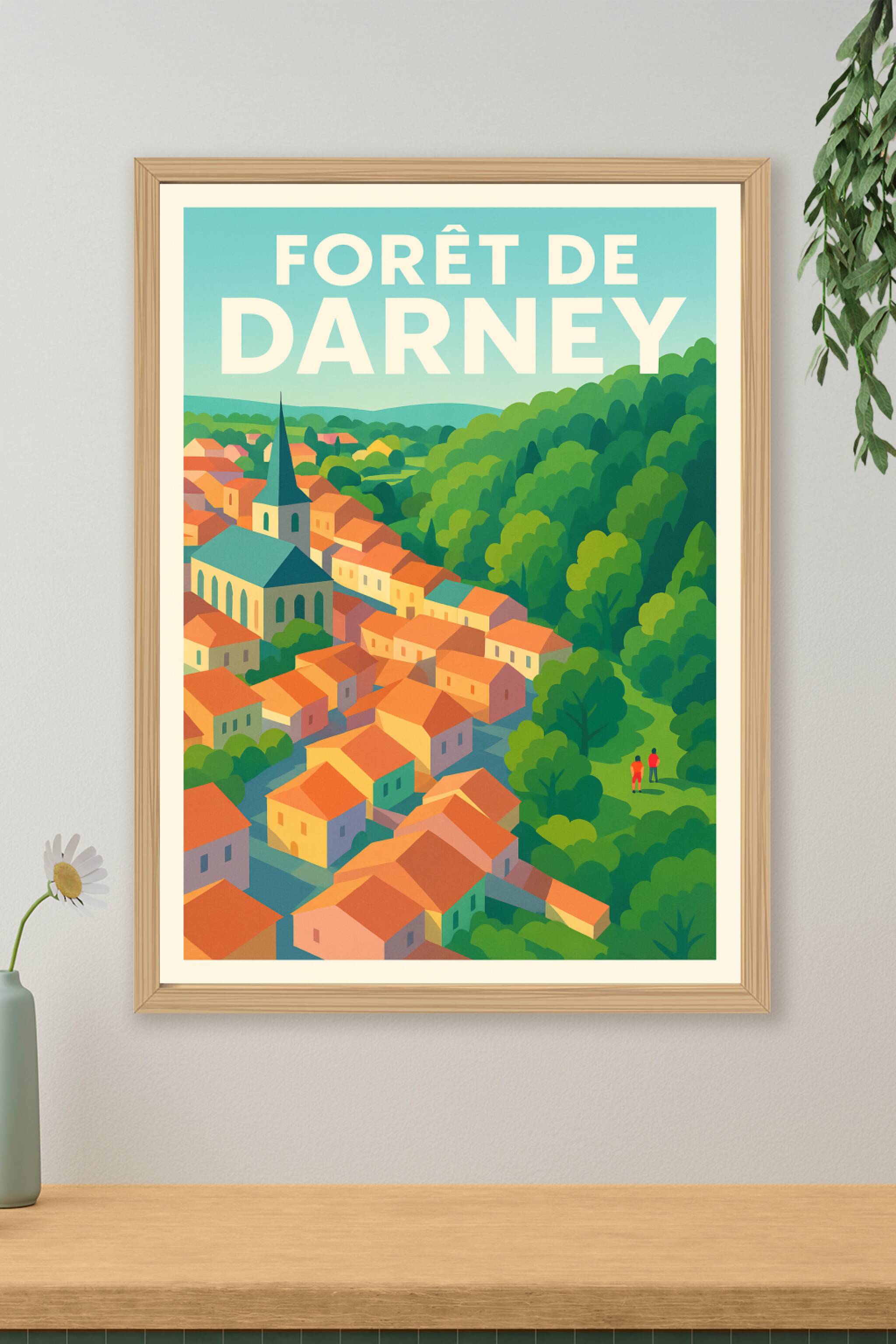 Affiche de Forêt de Darney - L'écrin de verdure des Vosges