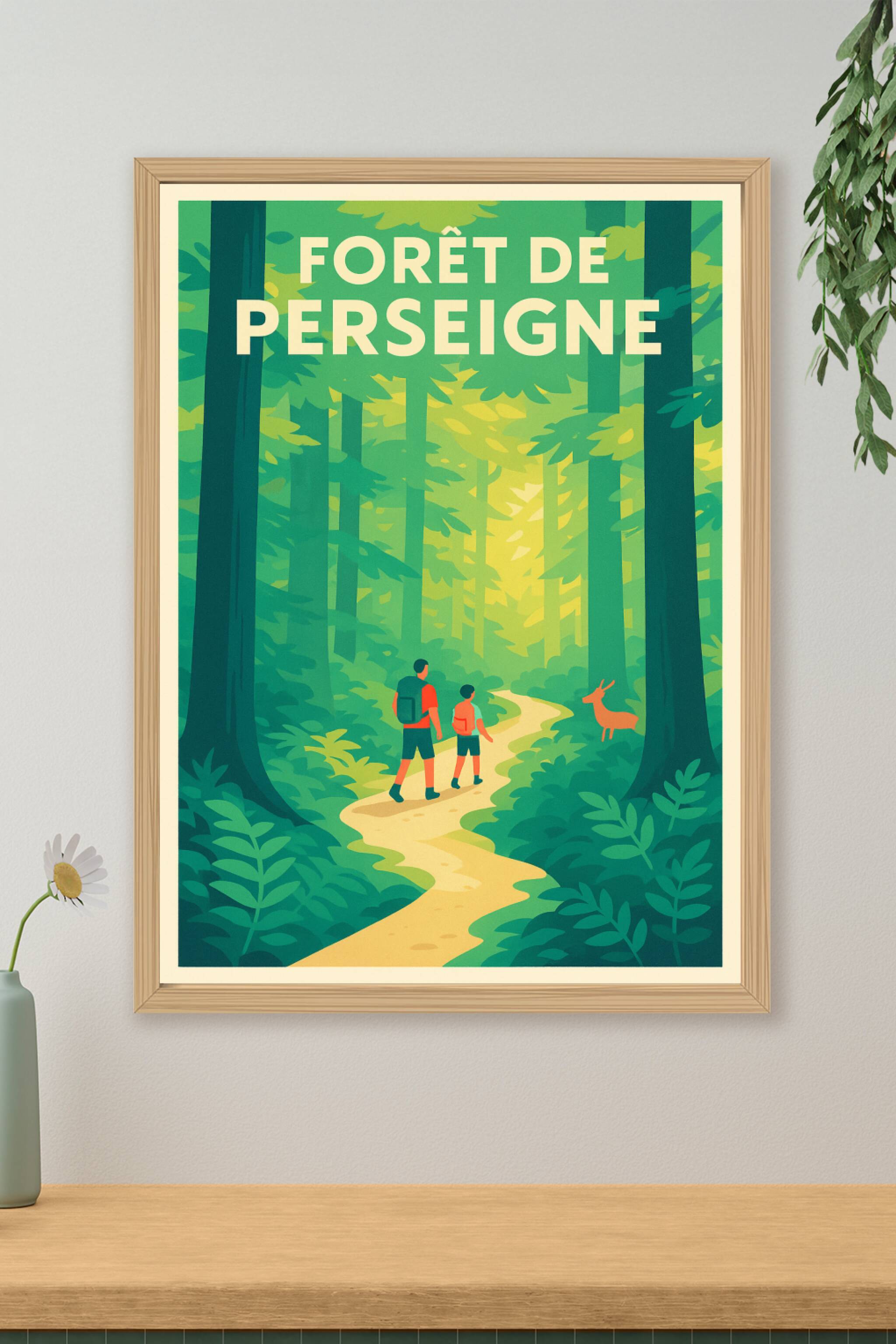 Affiche de Forêt de Perseigne - Une escapade naturelle au cœur de la Sarthe