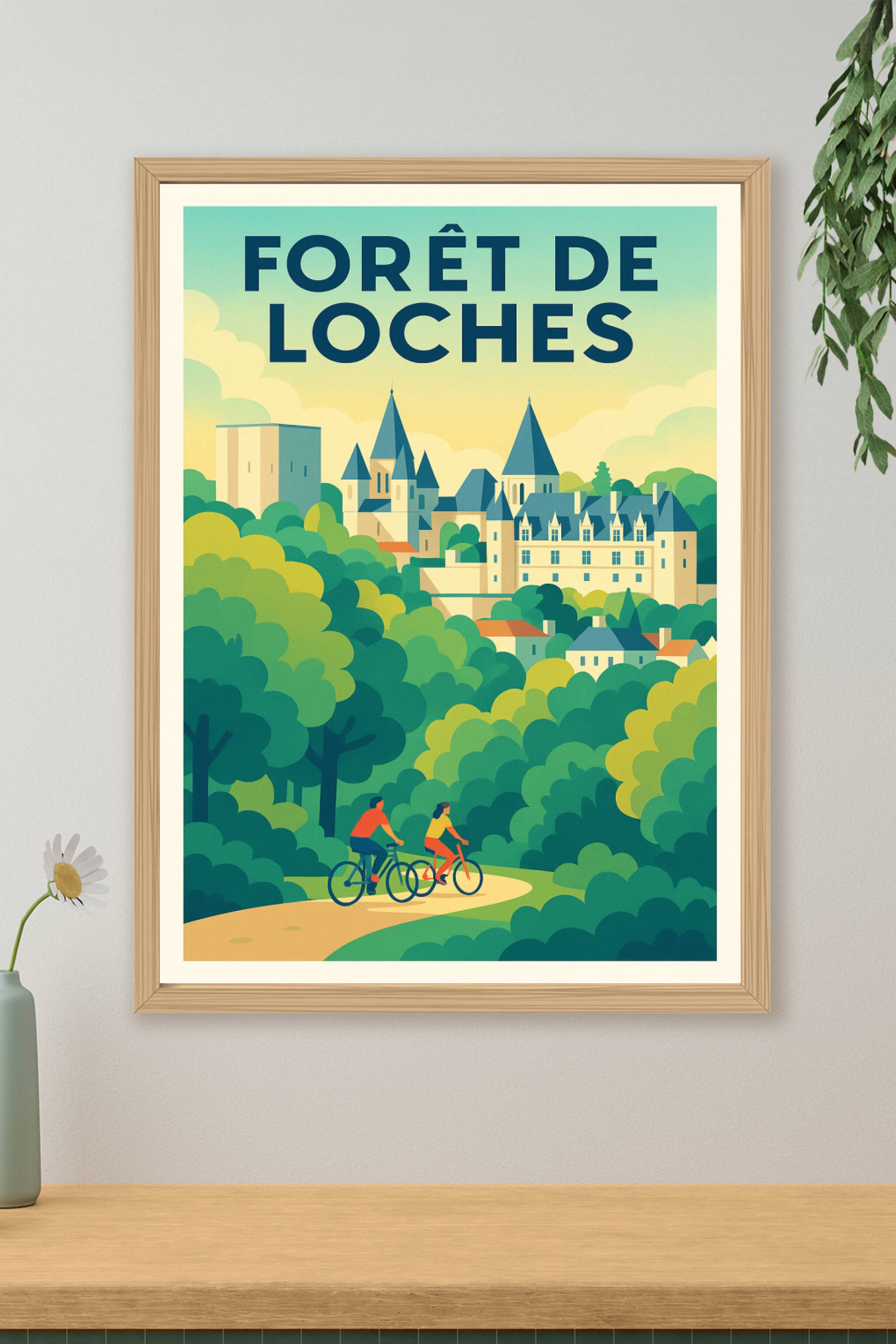 Affiche de Forêt de Loches - Évasion royale au cœur de la nature