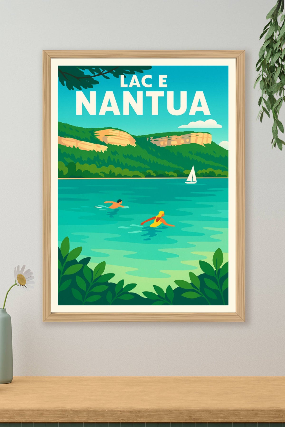 Affiche de Lac de Nantua - Évasion azur au cœur des montagnes de l'Ain
