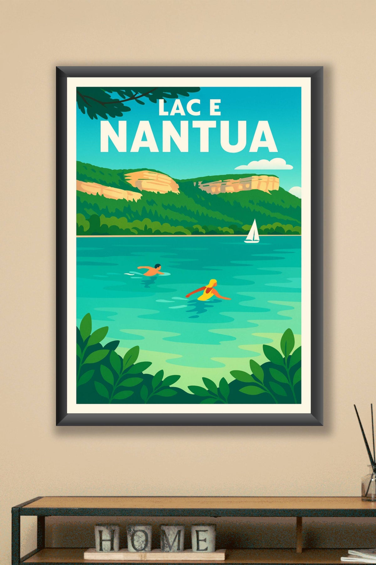 Affiche de Lac de Nantua - Évasion azur au cœur des montagnes de l'Ain