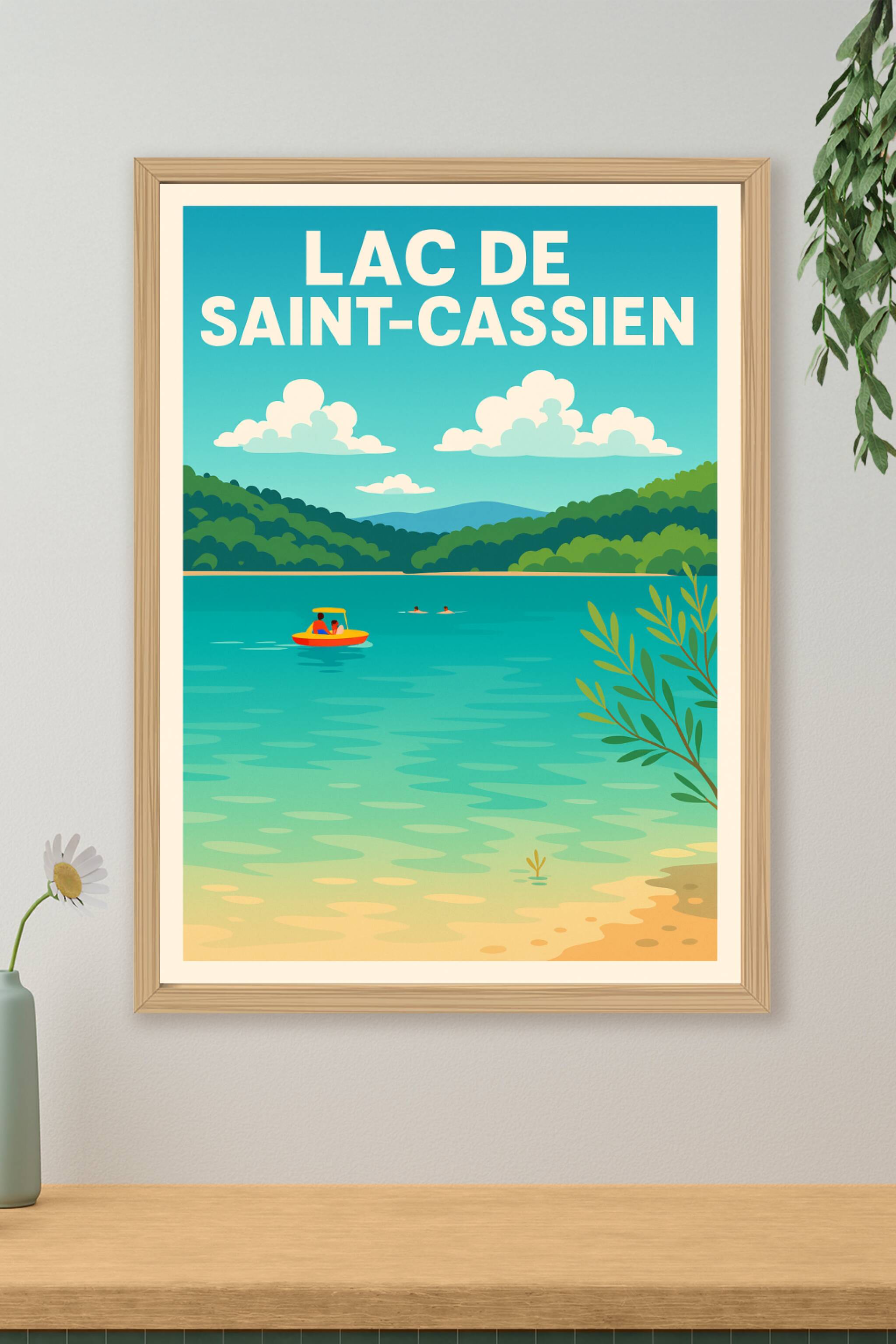 Affiche de Lac de Saint-Cassien - Évasion azuréenne au cœur de l'Estérel