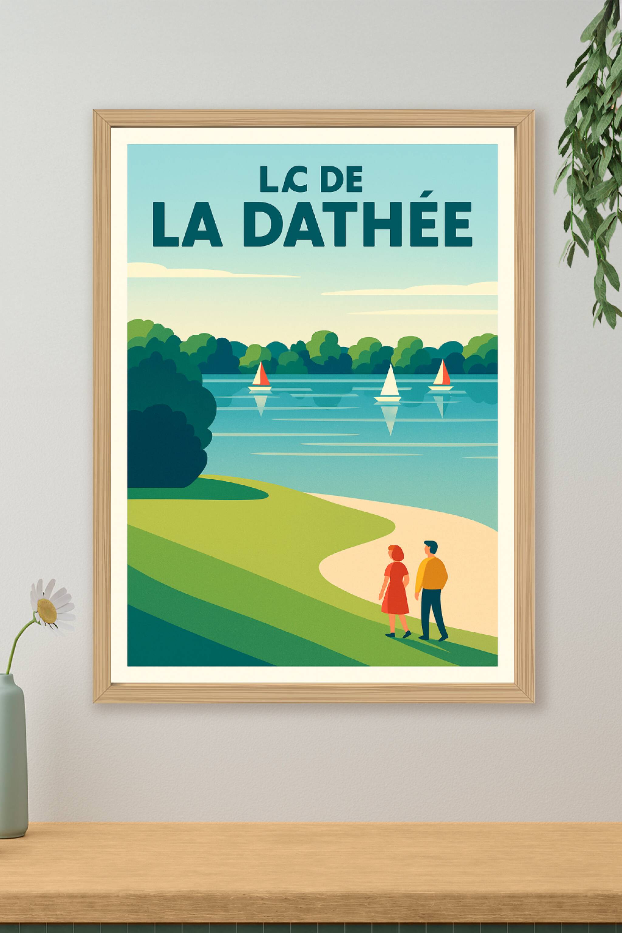 Affiche de Lac de la Dathée - Une parenthèse de sérénité au cœur de la Normandie