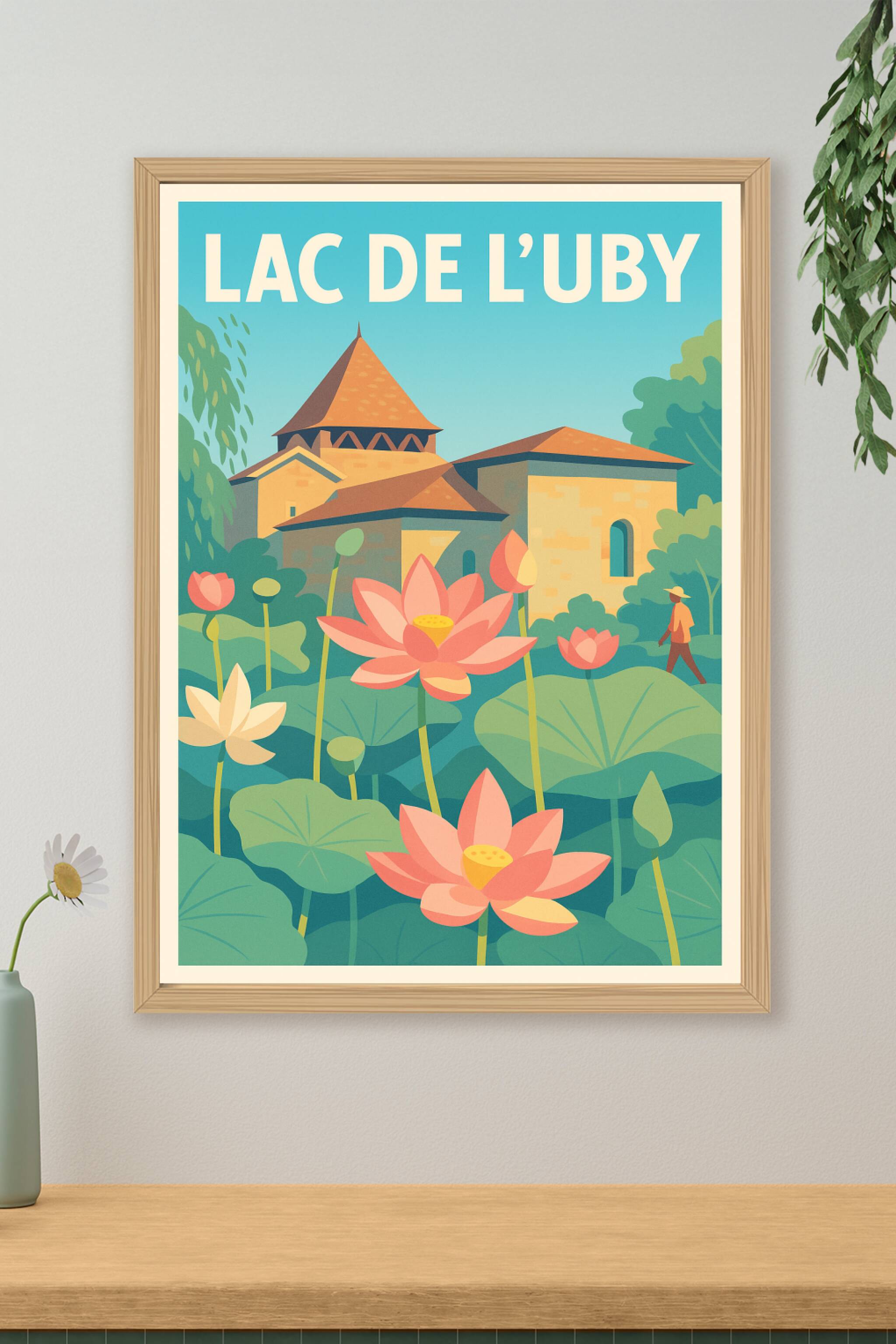 Affiche de Lac de l'Uby - Sérénité au cœur du Gers
