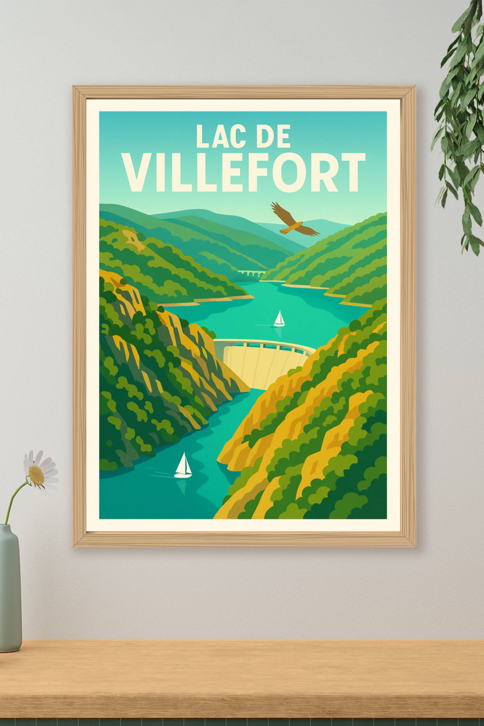 Affiche de Lac de Villefort - Écrin de nature au cœur des Cévennes