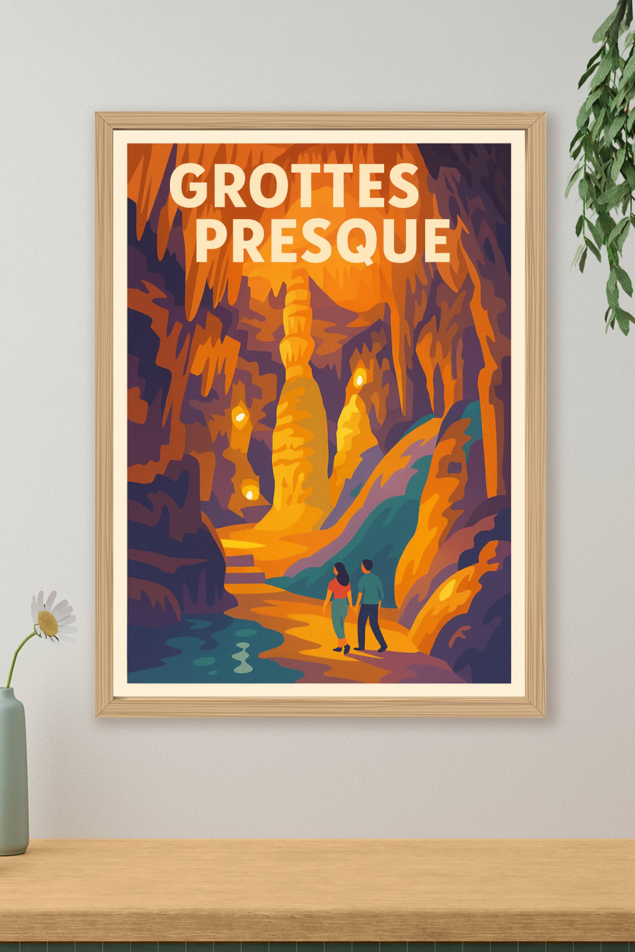 Affiche de Grottes de Presque - Plongez au cœur des cathédrales de cristal