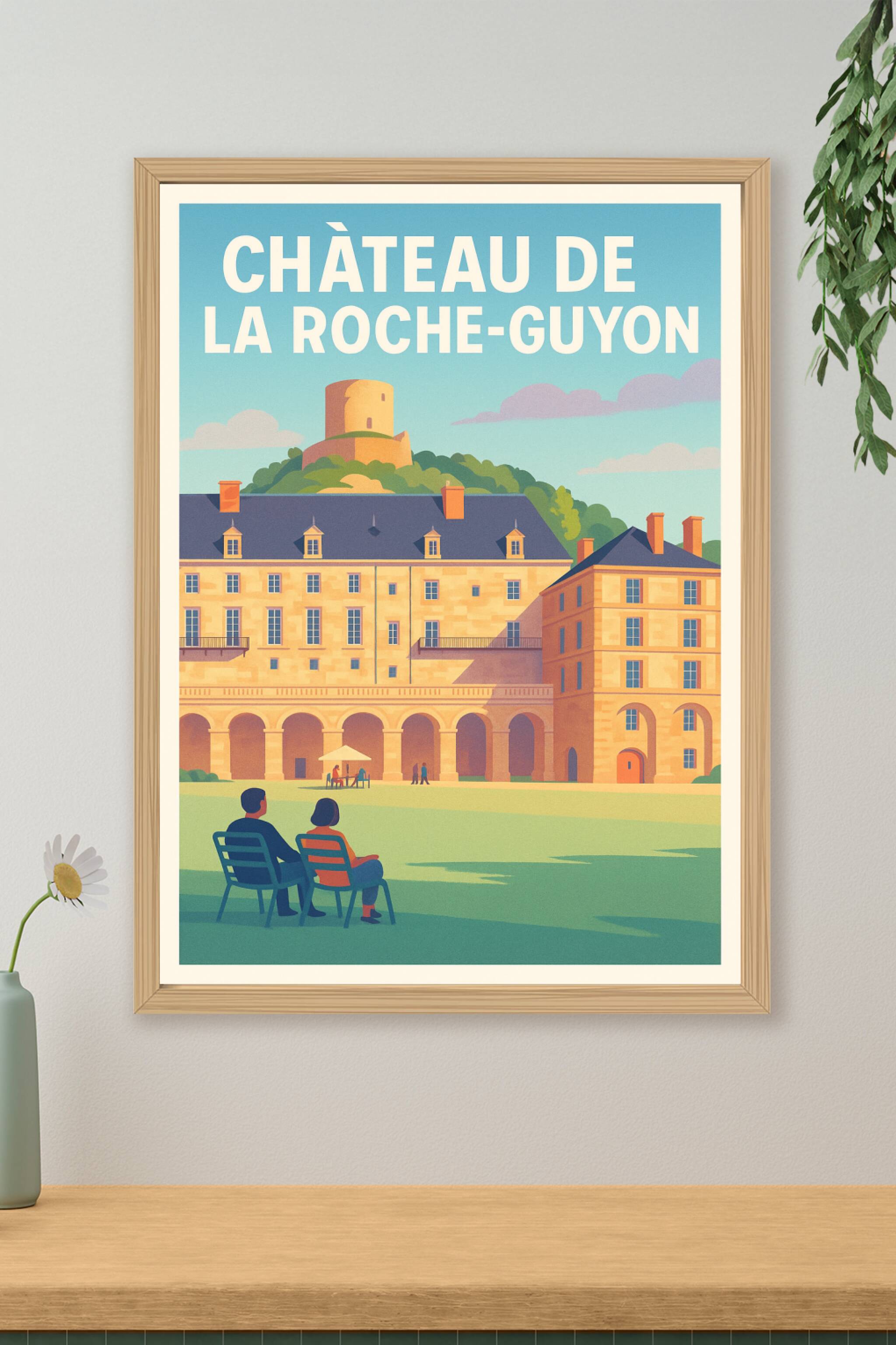 Affiche de Château de la Roche-Guyon - L'éclat historique du Vexin français