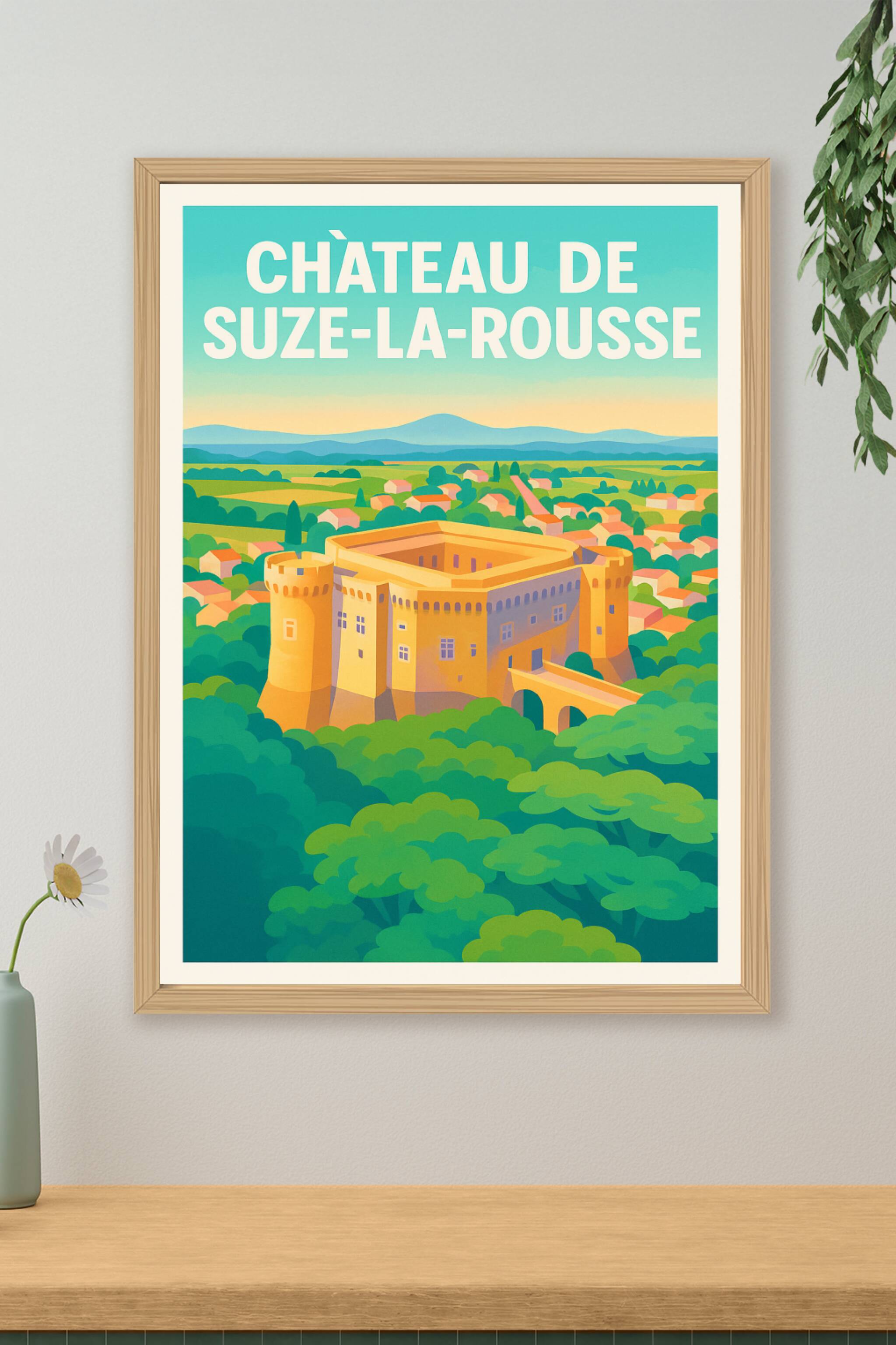 Affiche de Château de Suze-la-Rousse - L'élégance médiévale au cœur de la Drôme