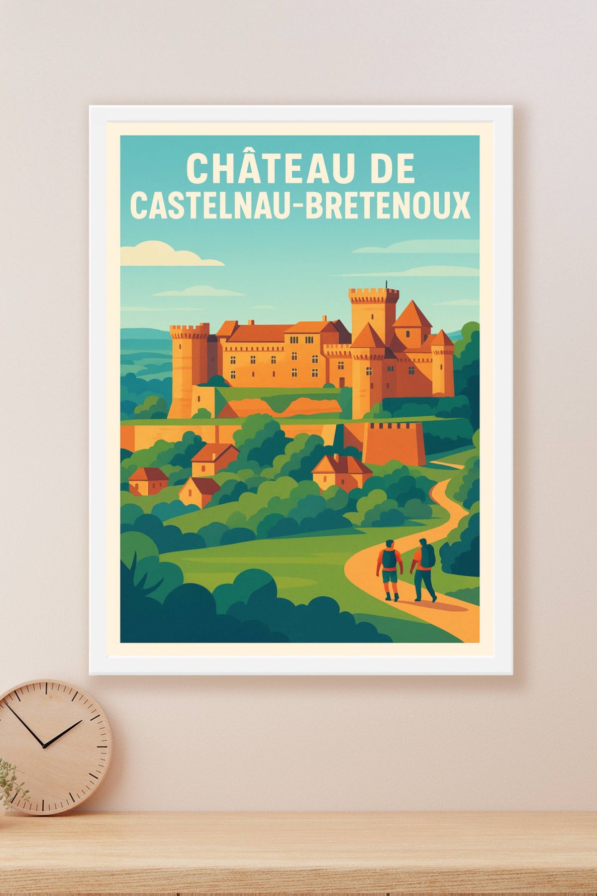 Affiche de Château de Castelnau-Bretenoux - Majesté médiévale du Lot