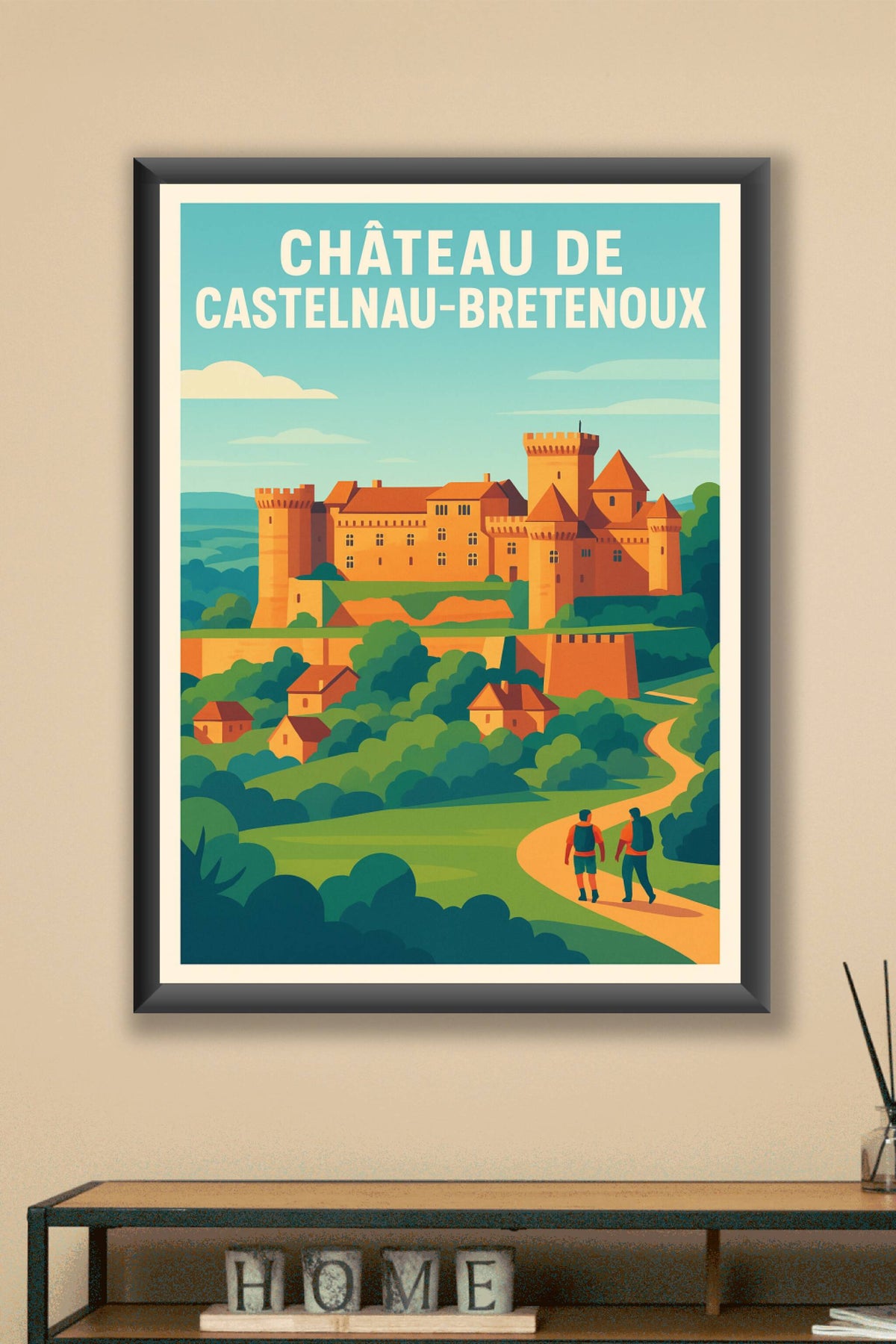 Affiche de Château de Castelnau-Bretenoux - Majesté médiévale du Lot