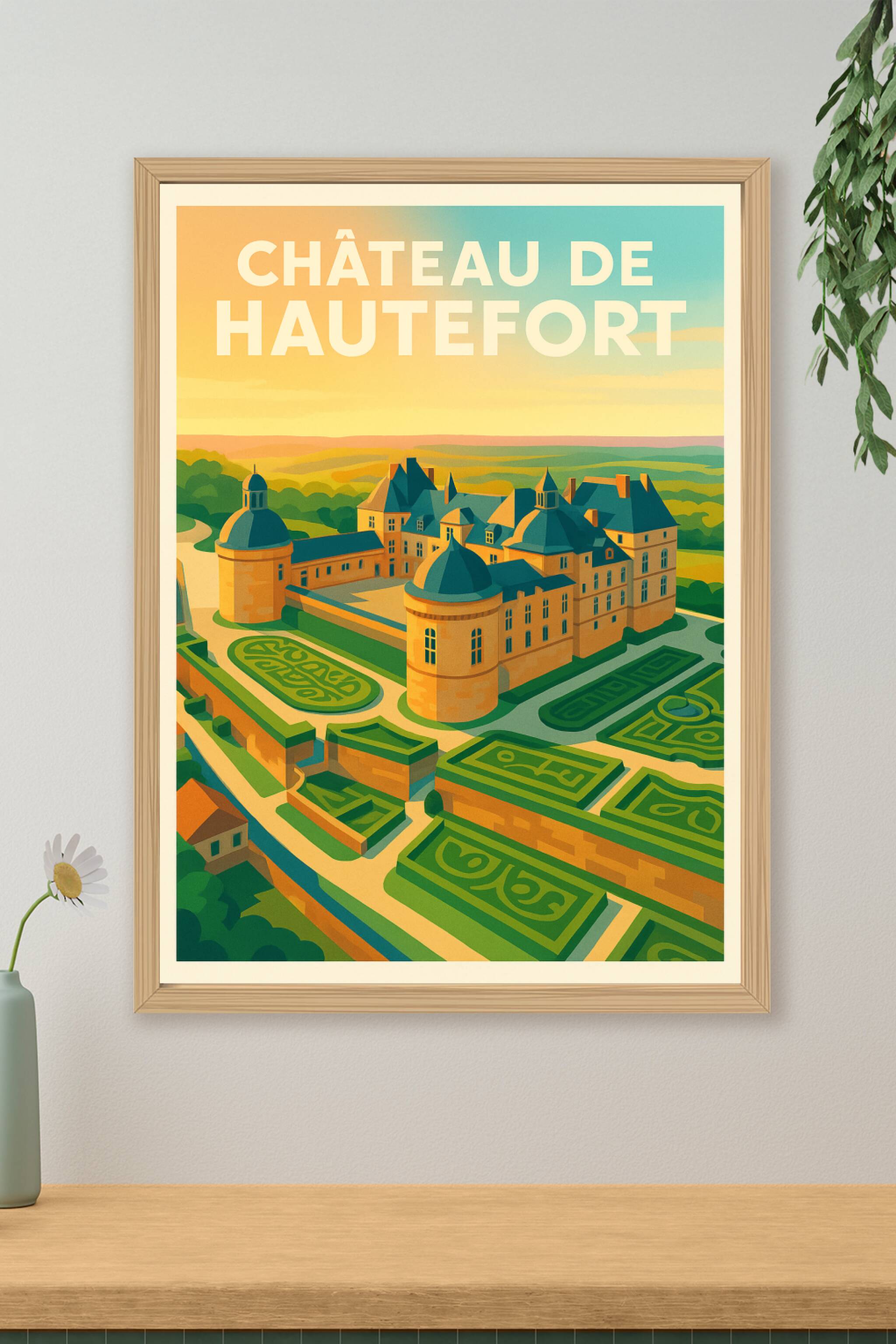 Affiche de Château de Hautefort - L'élégance du Périgord en majesté