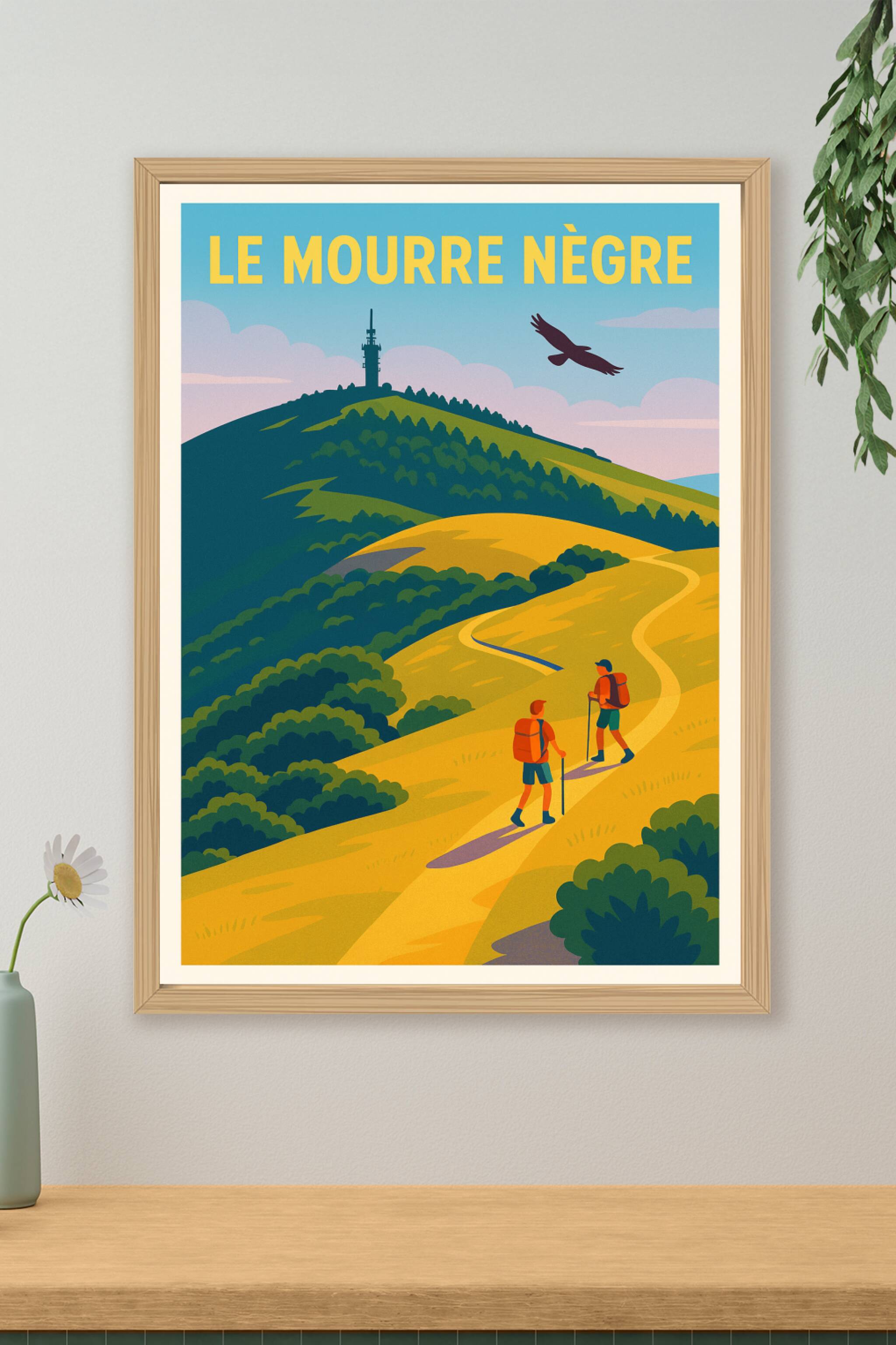Affiche de Le Mourre Nègre - Sommet emblématique du Luberon