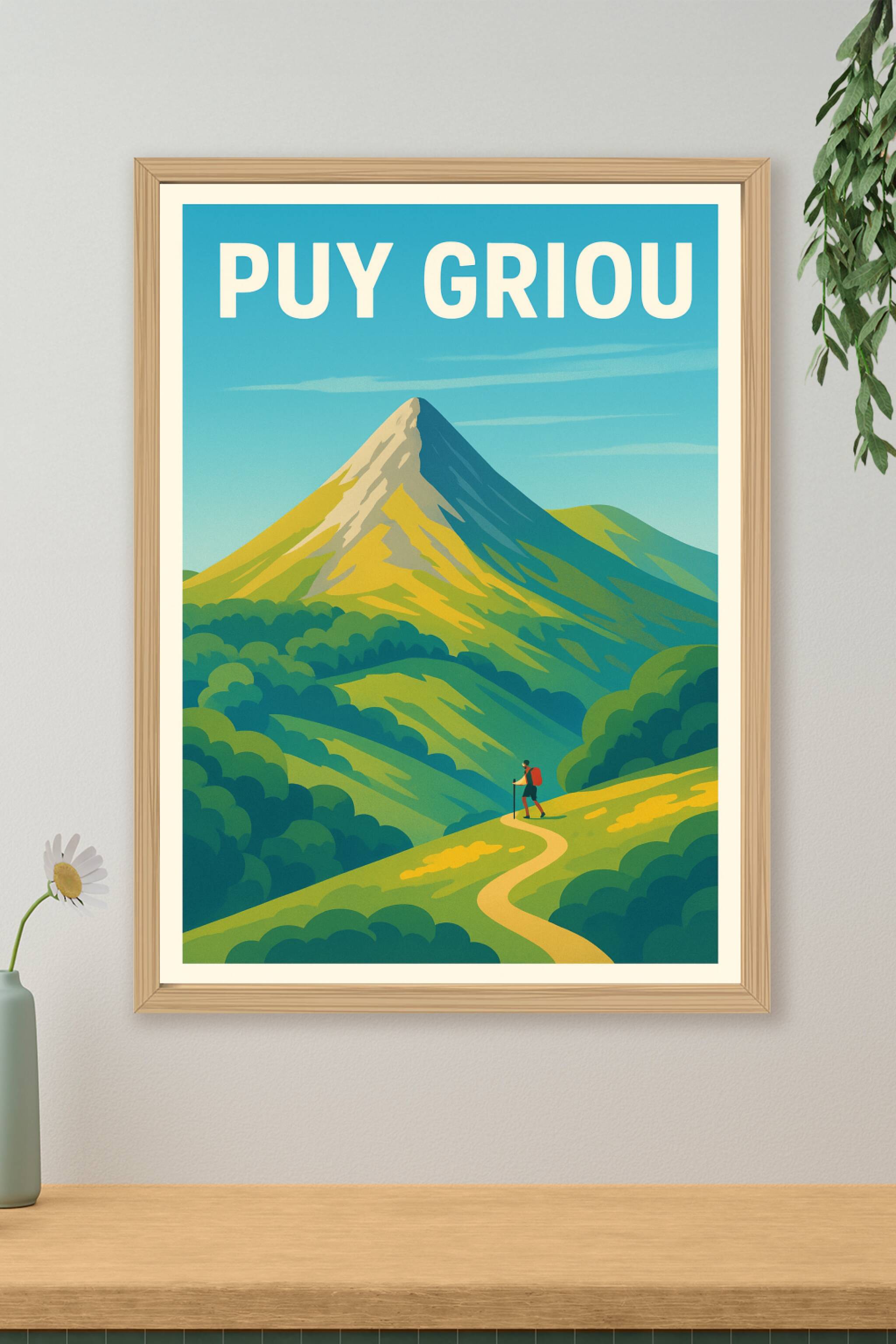 Affiche de Puy Griou - Le sommet iconique des monts du Cantal