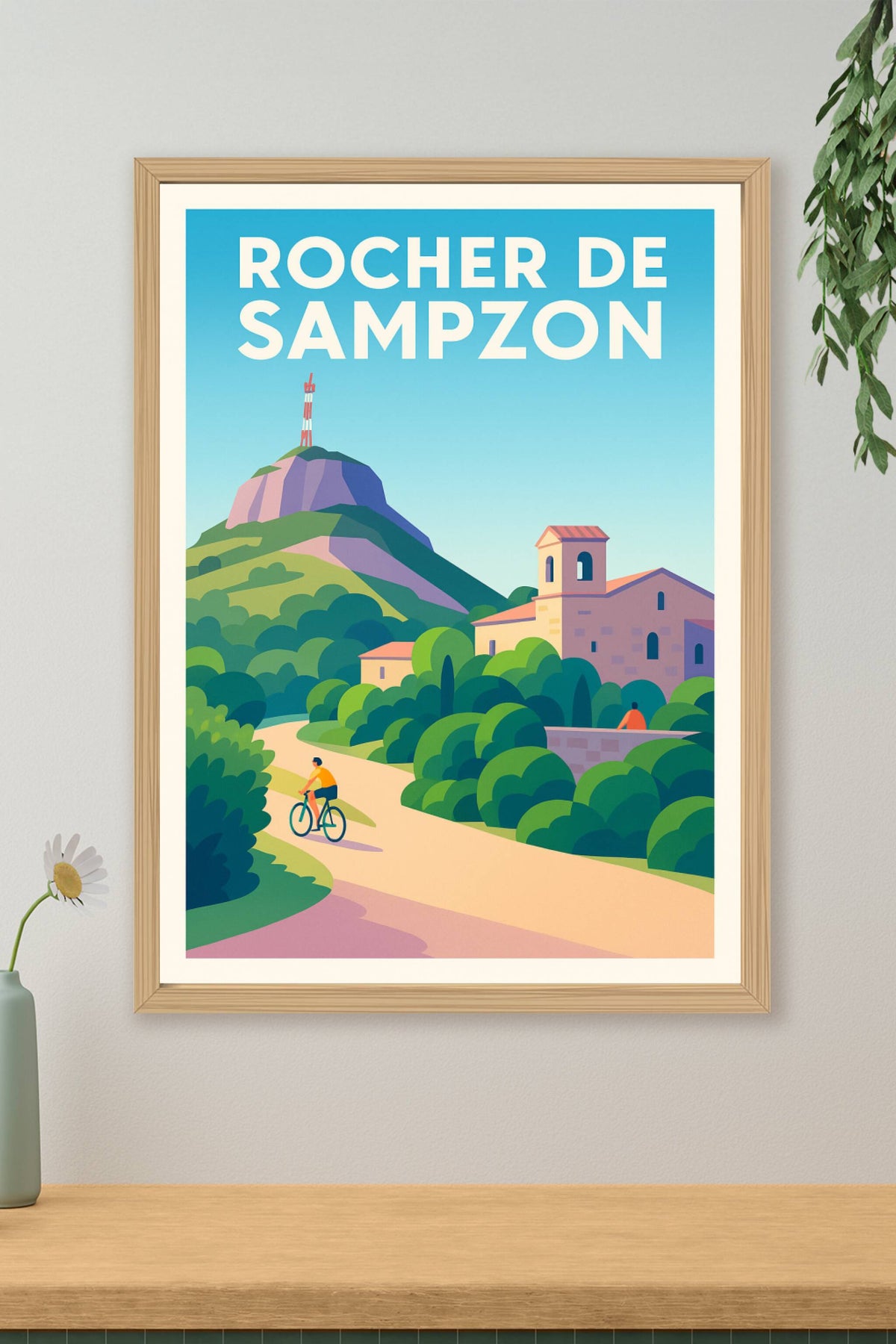 Affiche de Rocher de Sampzon - Le belvédère iconique de l'Ardèche