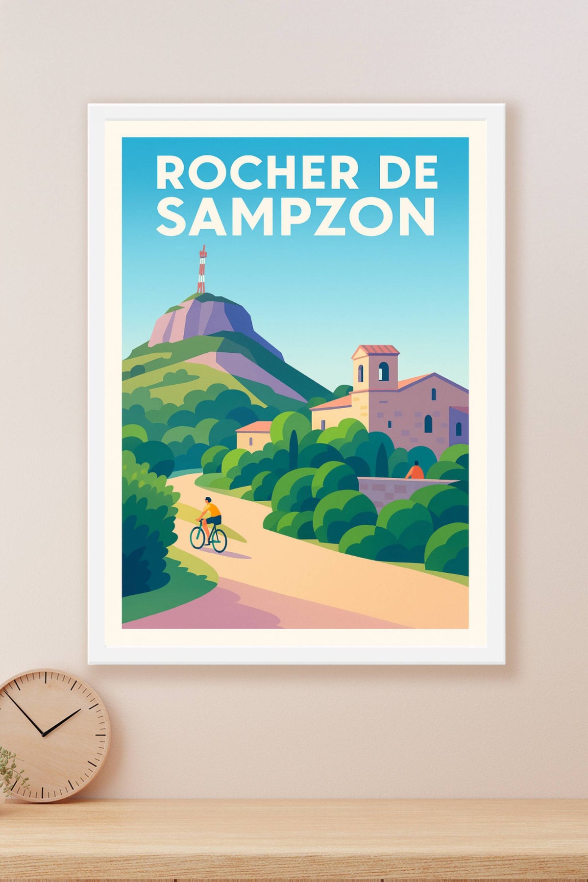 Affiche de Rocher de Sampzon - Le belvédère iconique de l'Ardèche