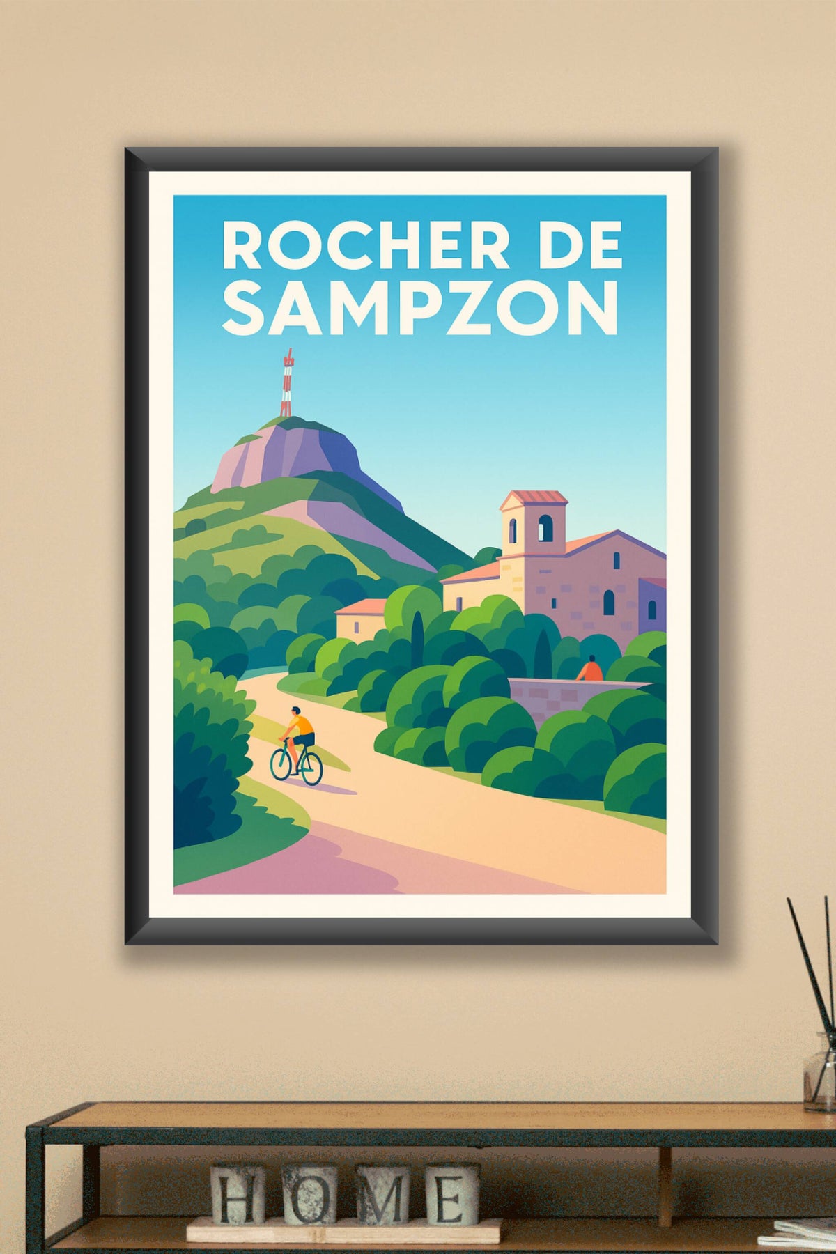 Affiche de Rocher de Sampzon - Le belvédère iconique de l'Ardèche