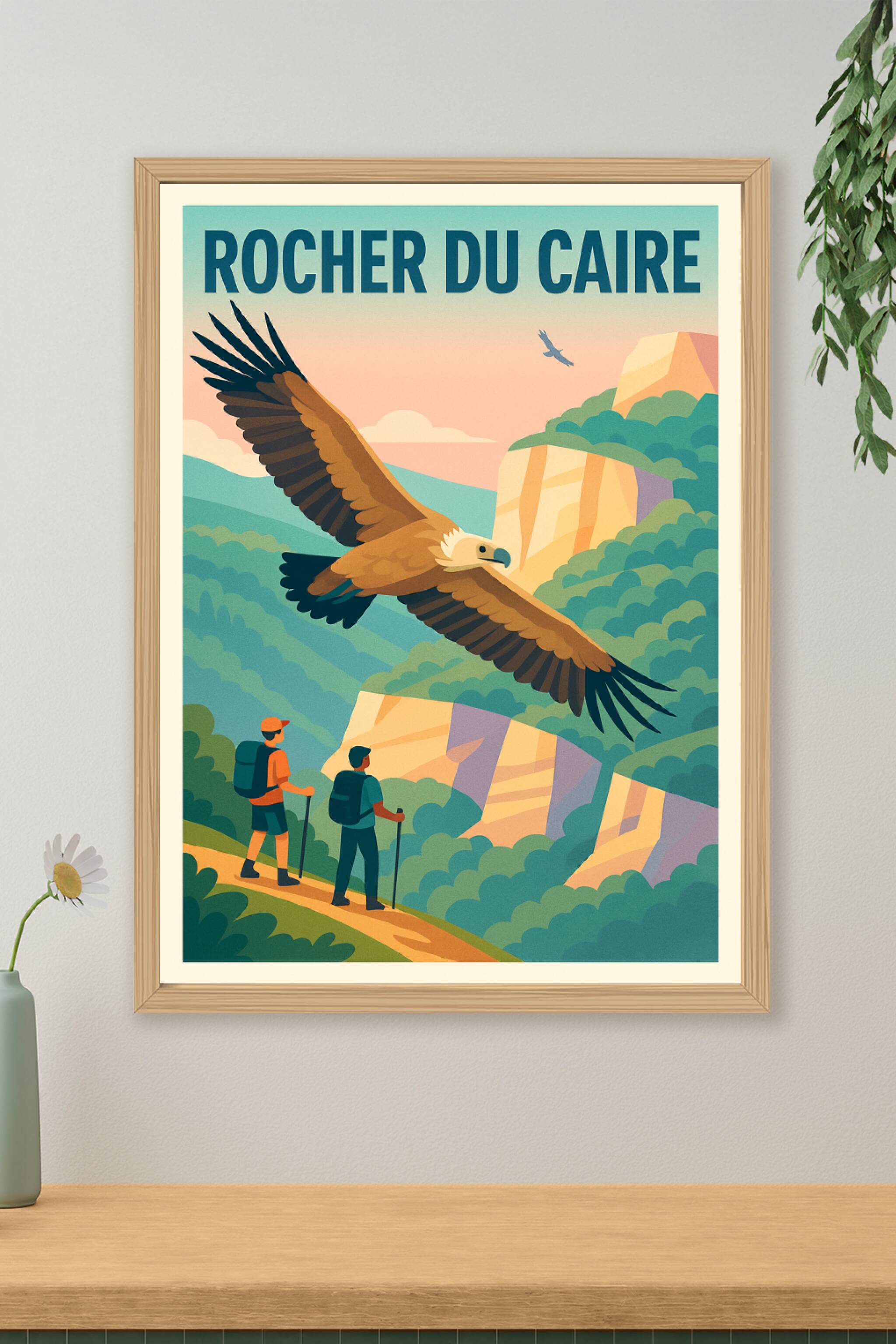 Affiche de Rocher du Caire - L'envol majestueux au cœur de la Drôme