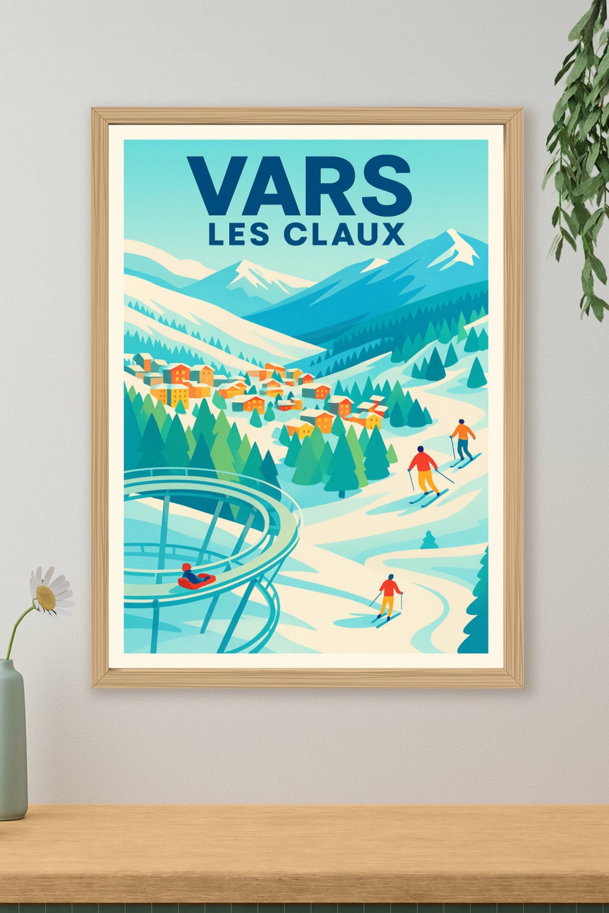 Affiche de Vars Les Claux - Le charme éclatant des Alpes du Sud