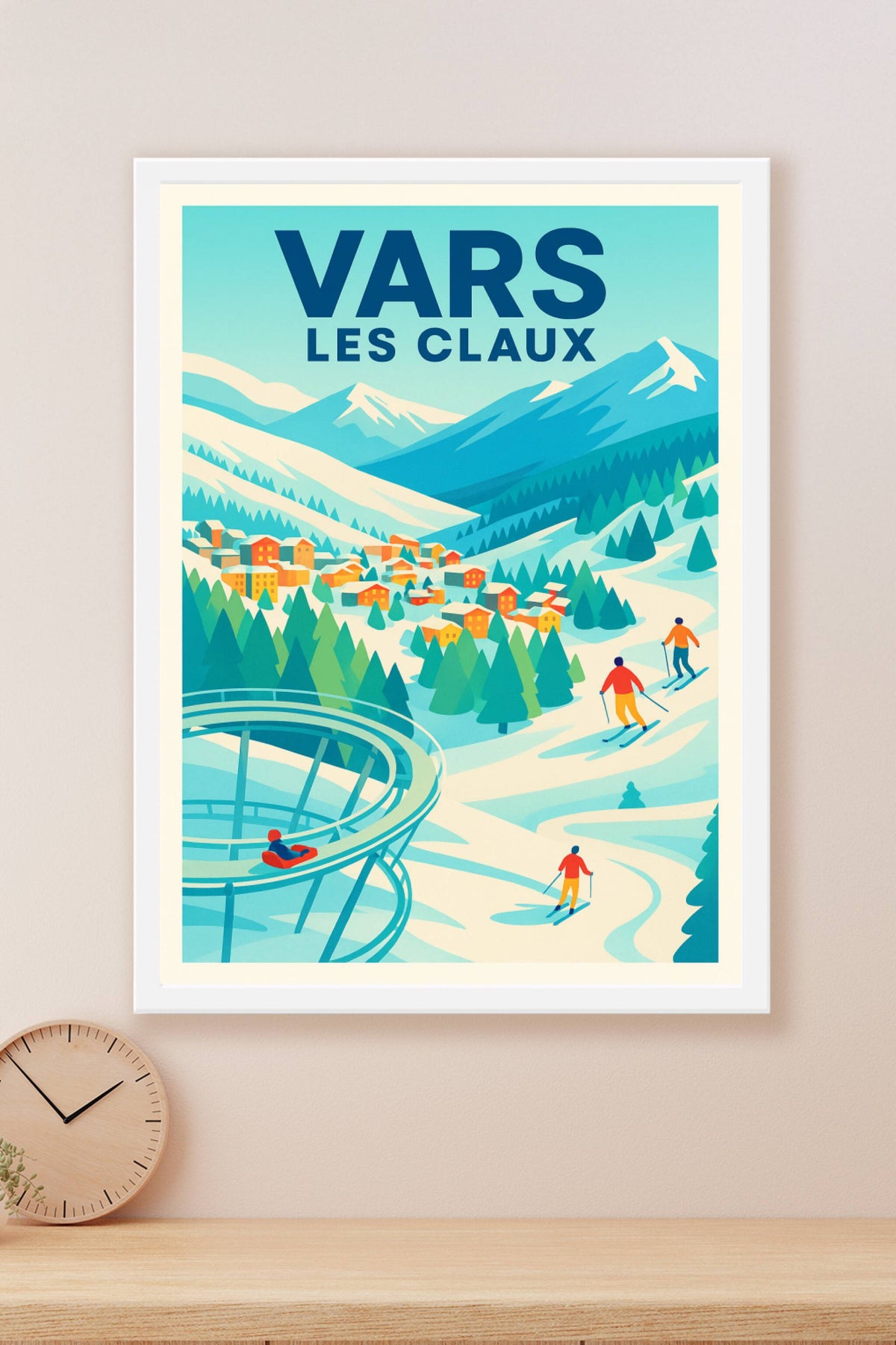 Affiche de Vars Les Claux - Le charme éclatant des Alpes du Sud
