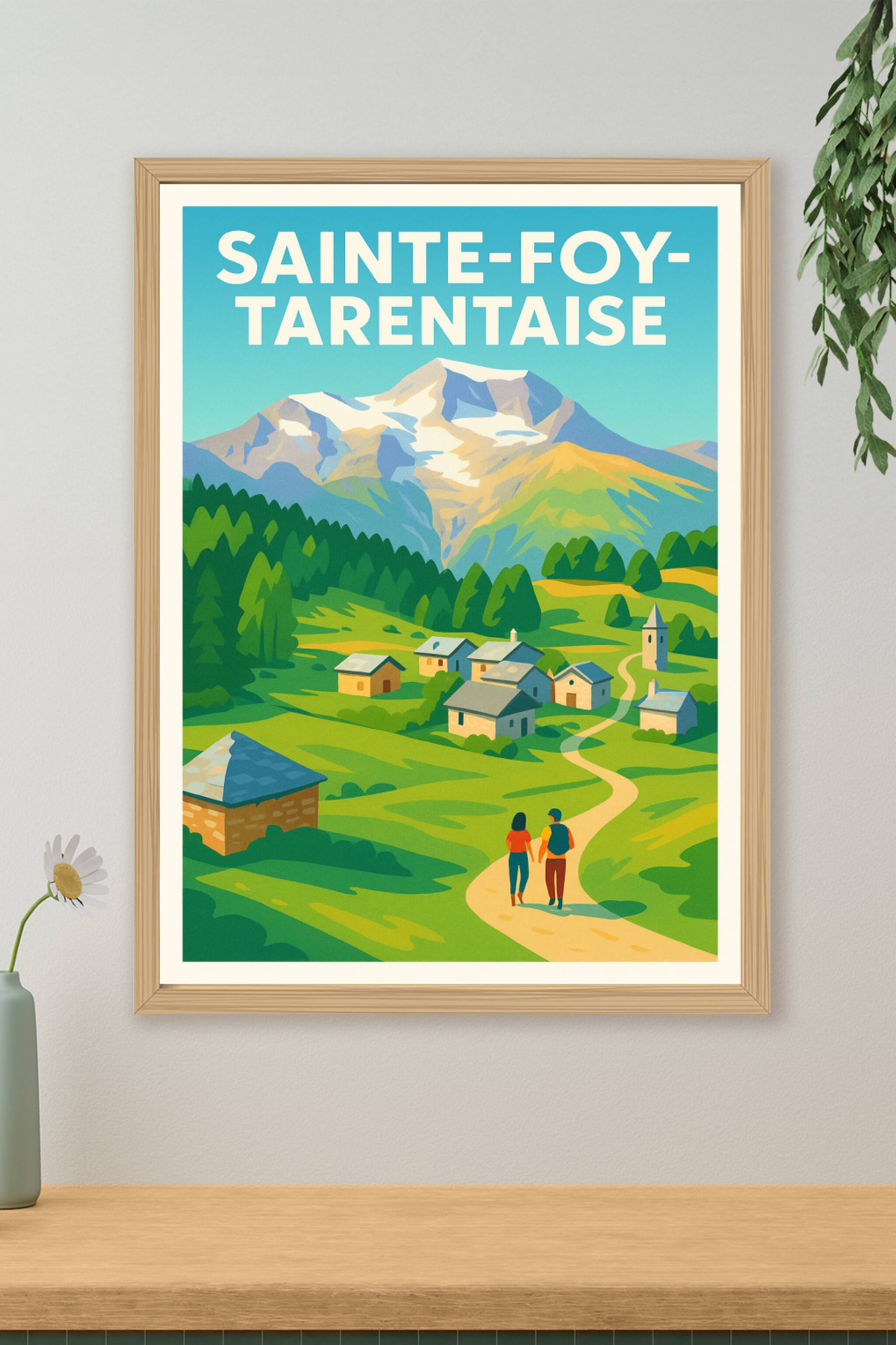 Affiche de Sainte-Foy-Tarentaise - L'authenticité des Alpes en héritage