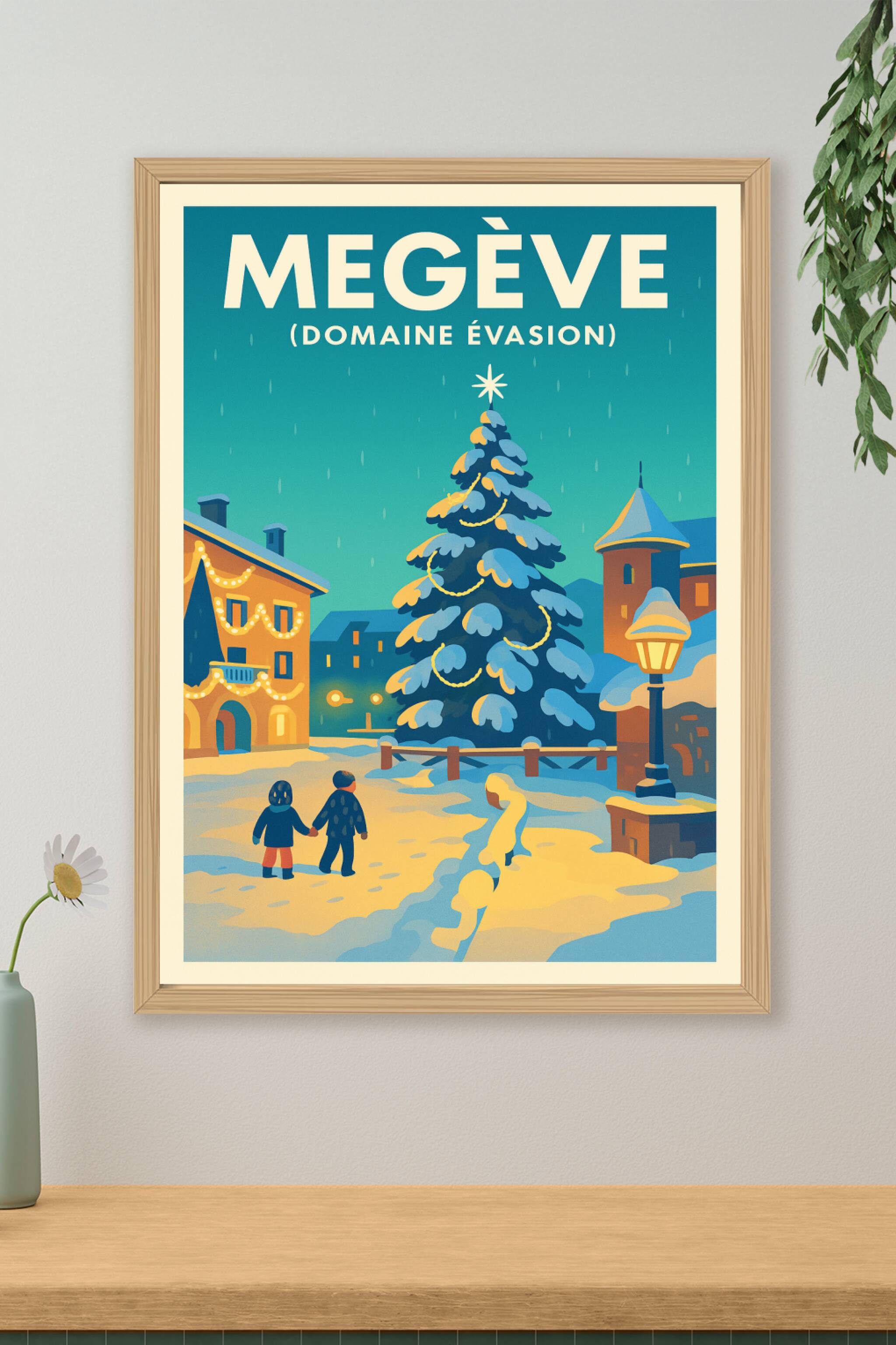 Affiche de Megève - La magie des fêtes au Domaine Évasion