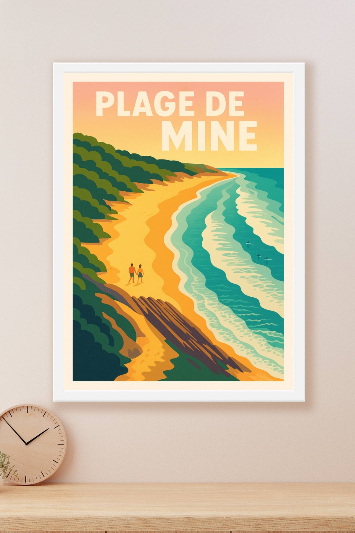 Affiche de Plage de la Mine - Évasion sauvage entre dunes et océan