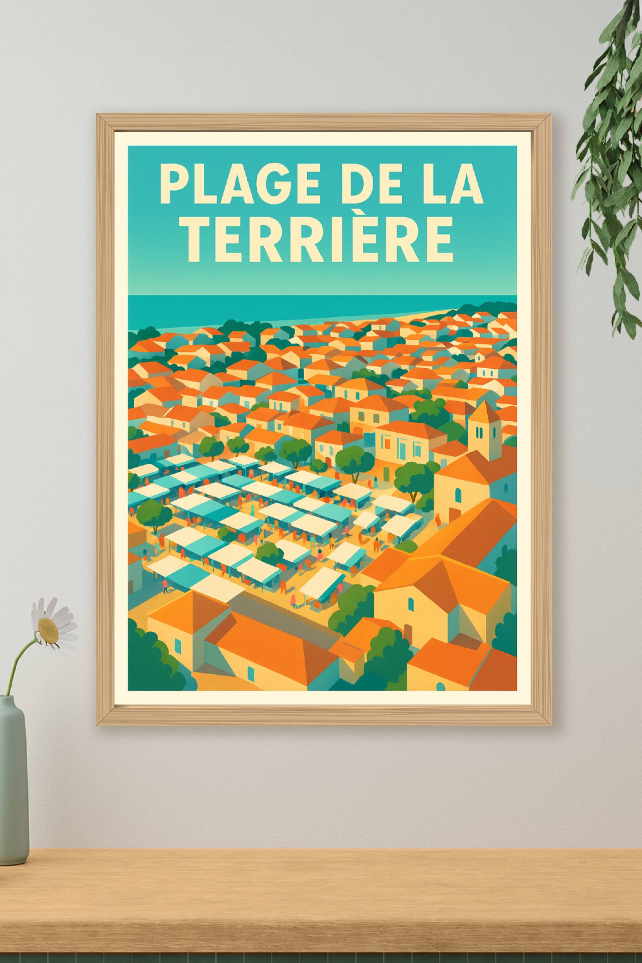 Affiche de Plage de la Terrière - L'esprit authentique de la côte vendéenne