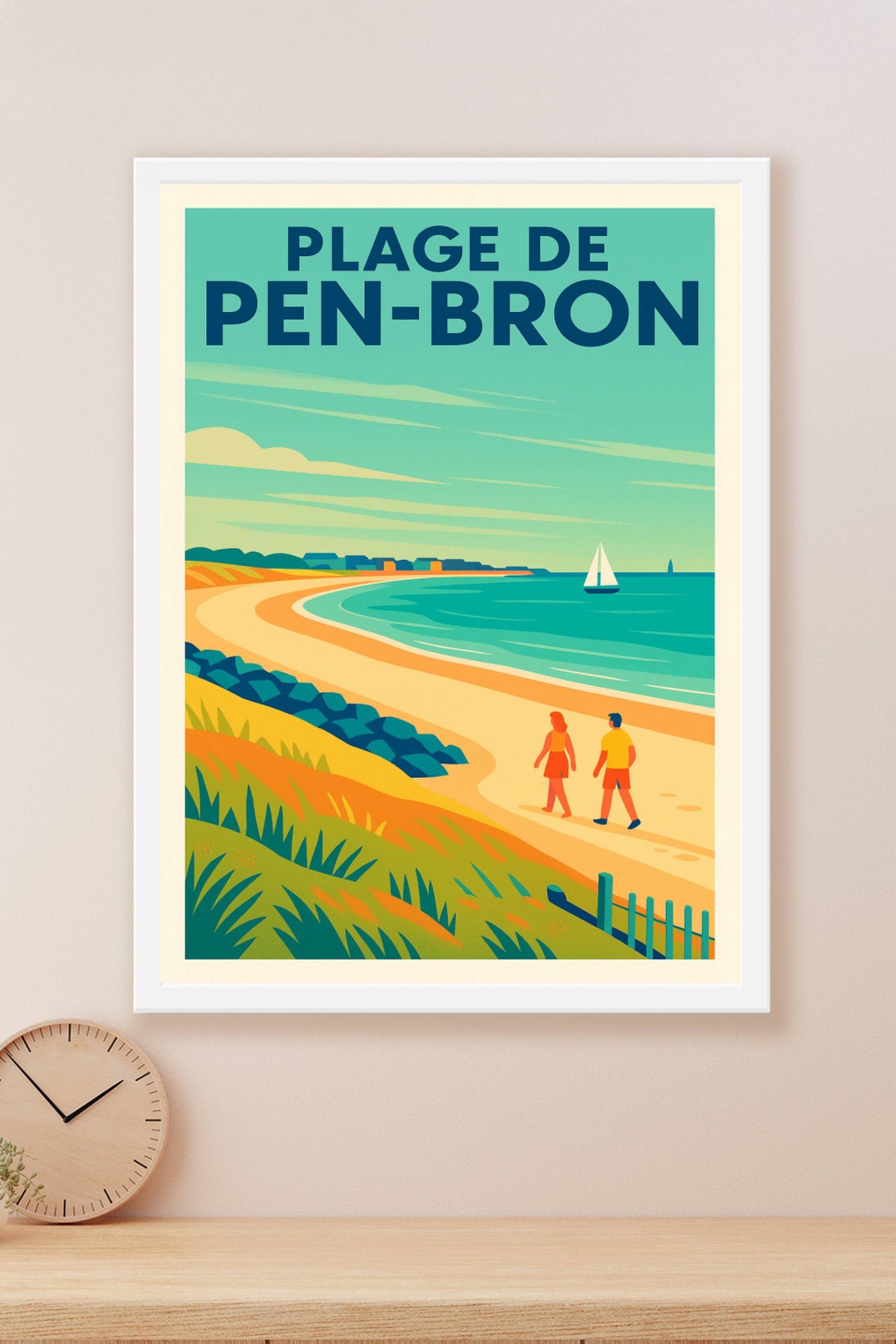 Affiche de Plage de Pen-Bron - L'élégance sauvage de la côte atlantique