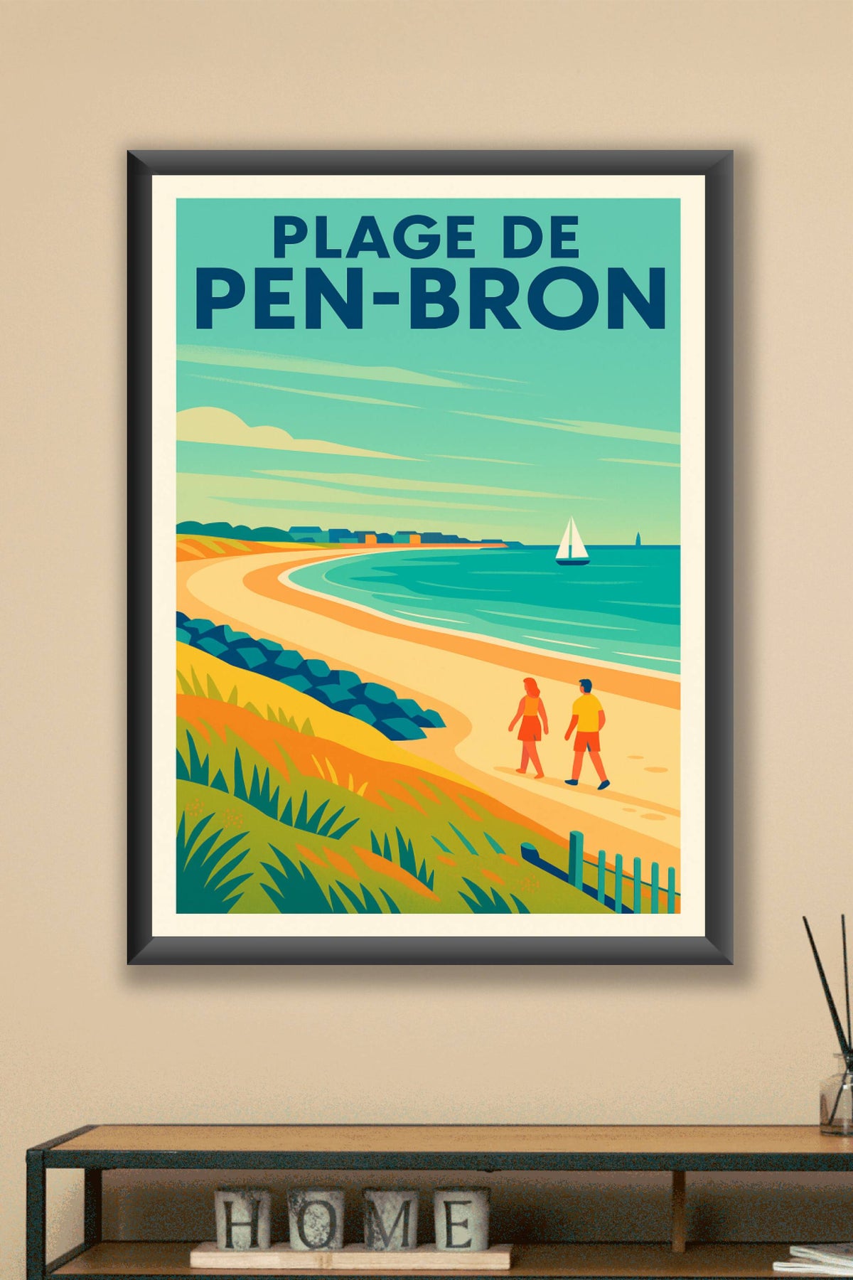 Affiche de Plage de Pen-Bron - L'élégance sauvage de la côte atlantique