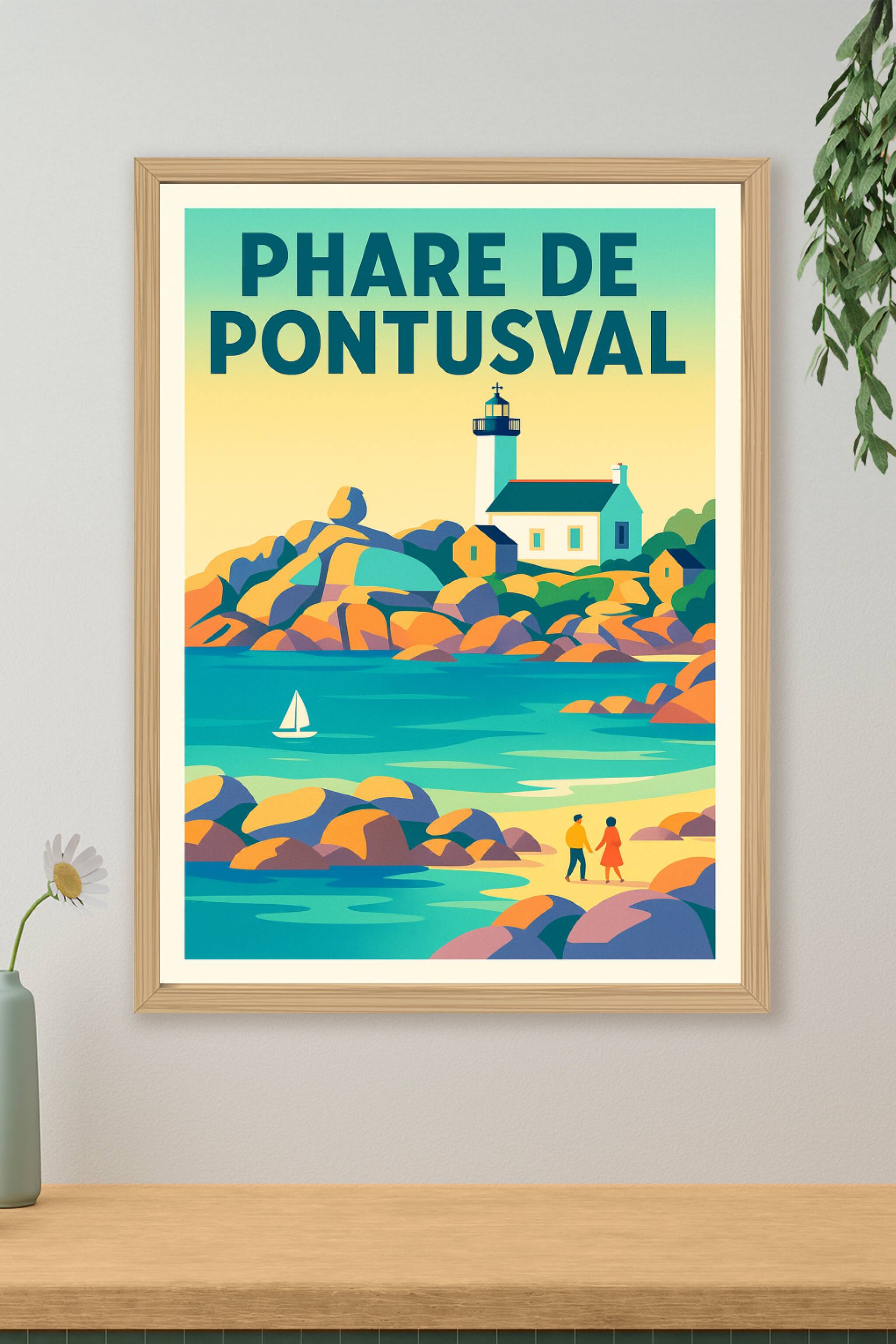 Affiche de Phare de Pontusval - L'éclat légendaire de la Côte des Légendes