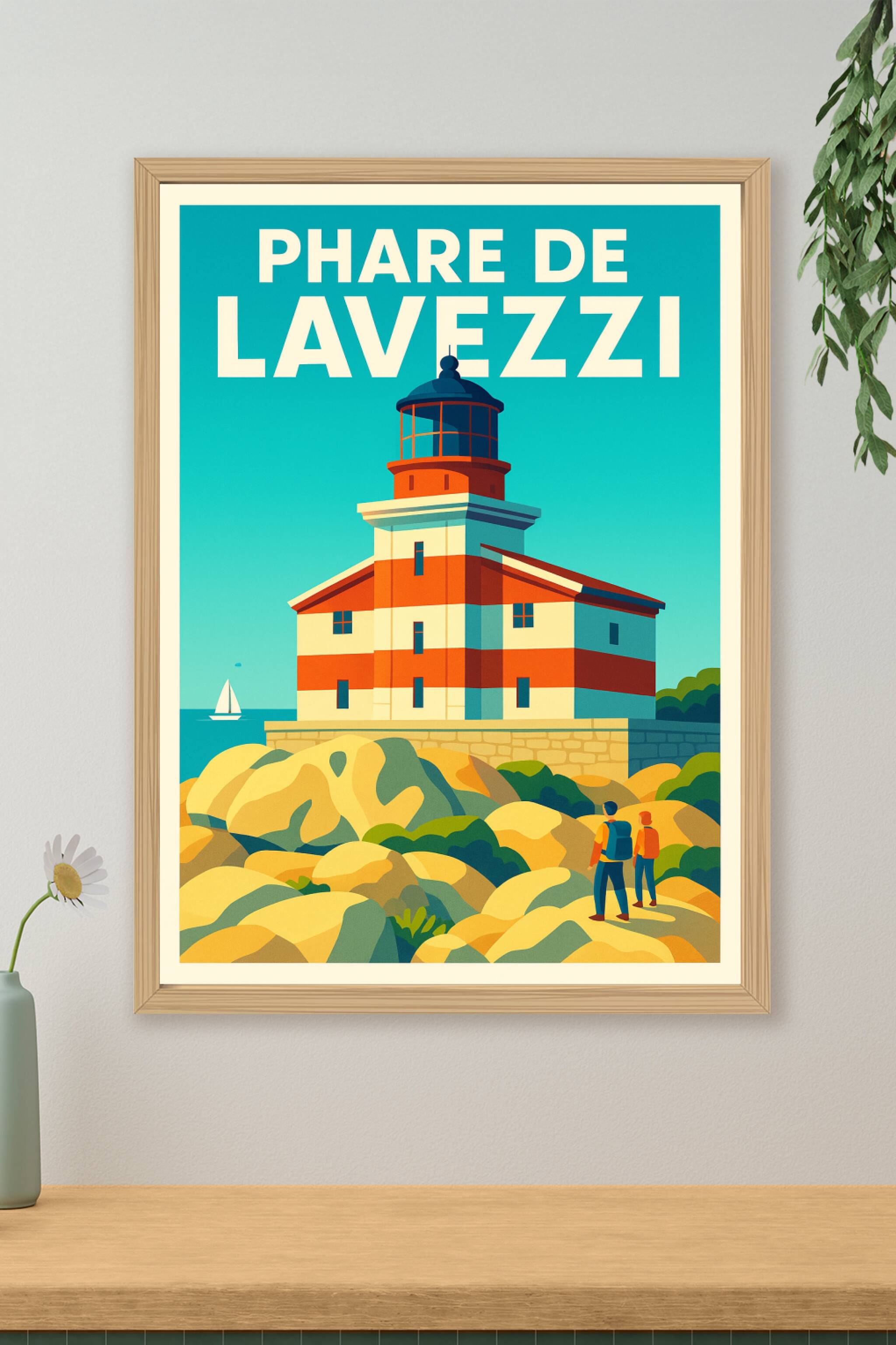 Affiche de Phare de Lavezzi - L'éclat sauvage des îles corses