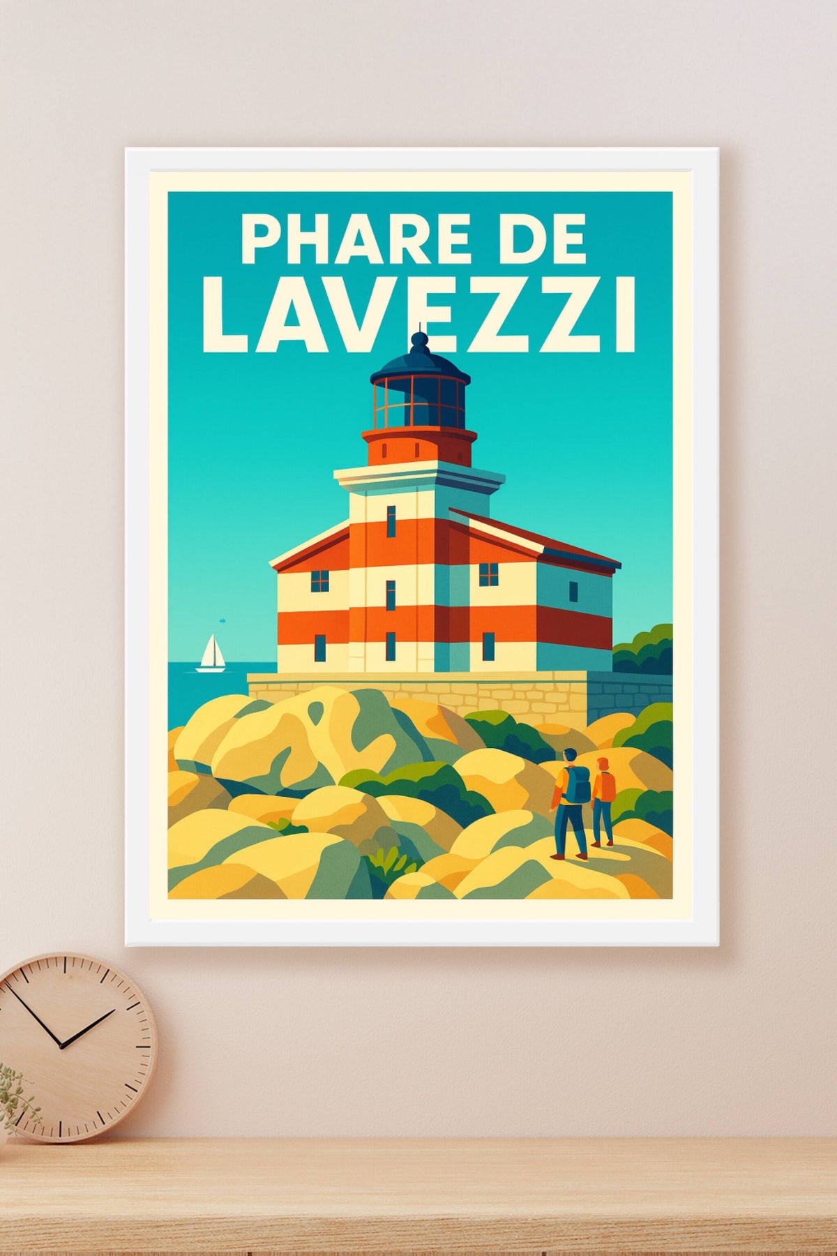 Affiche de Phare de Lavezzi - L'éclat sauvage des îles corses