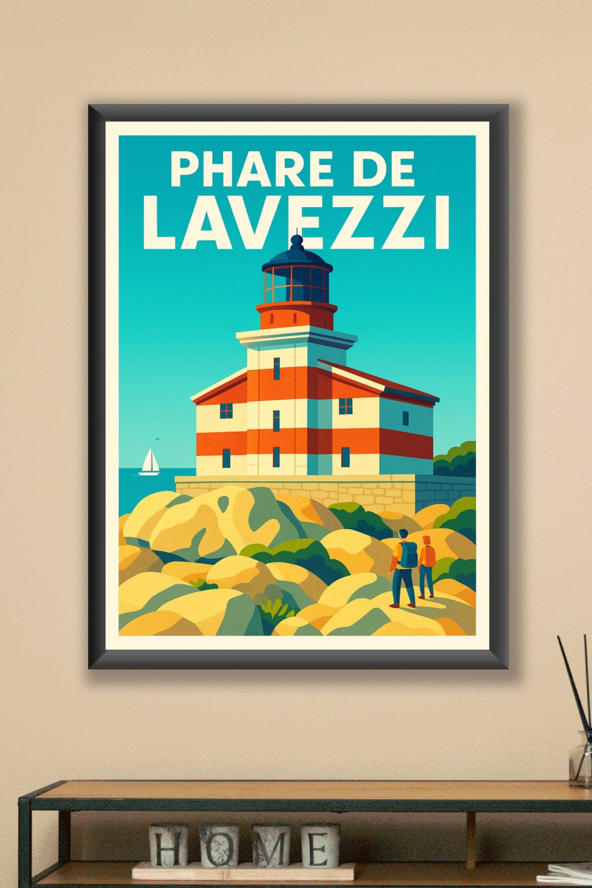 Affiche de Phare de Lavezzi - L'éclat sauvage des îles corses