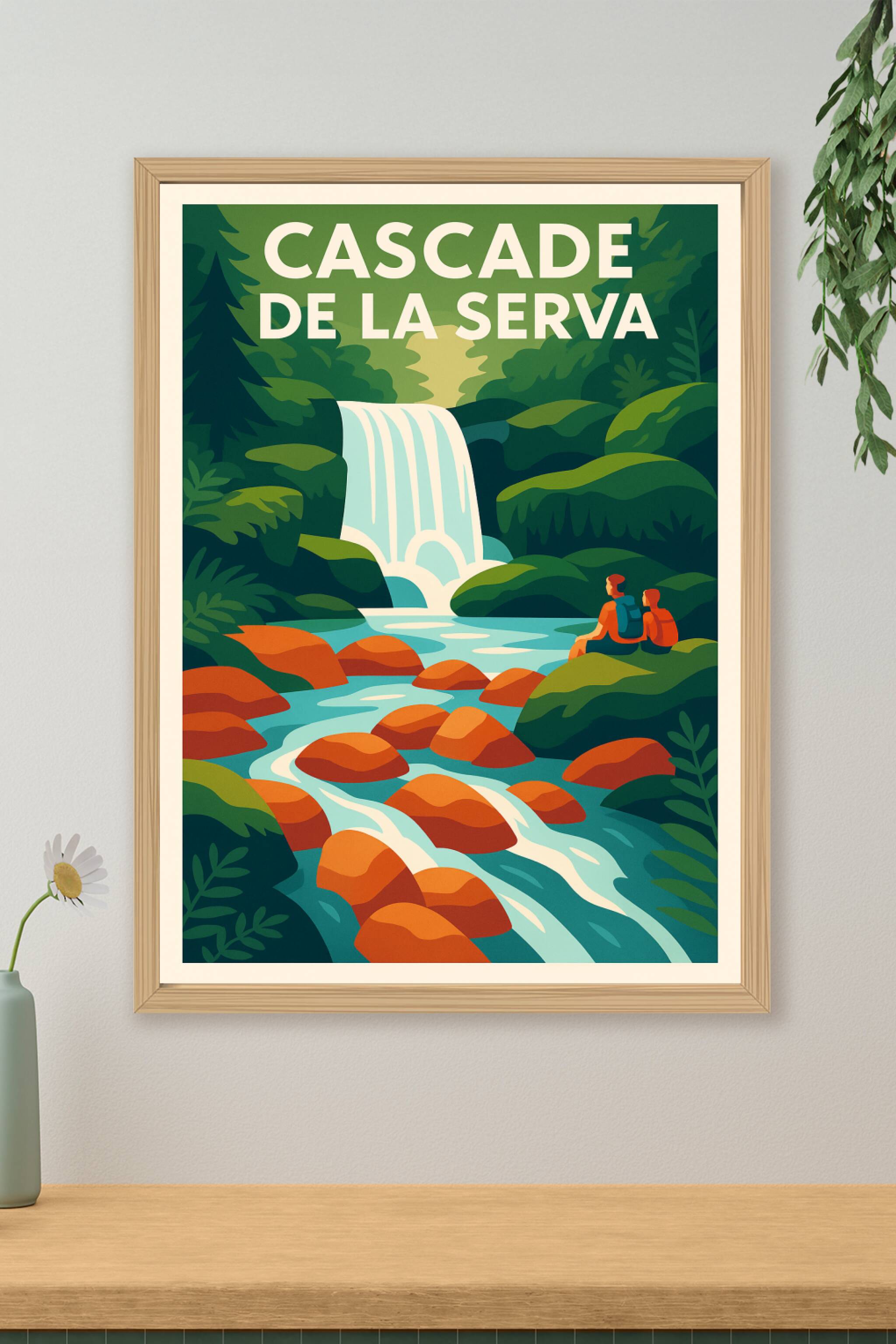 Affiche de Cascade de la Serva - Évadez-vous au cœur de la nature sauvage